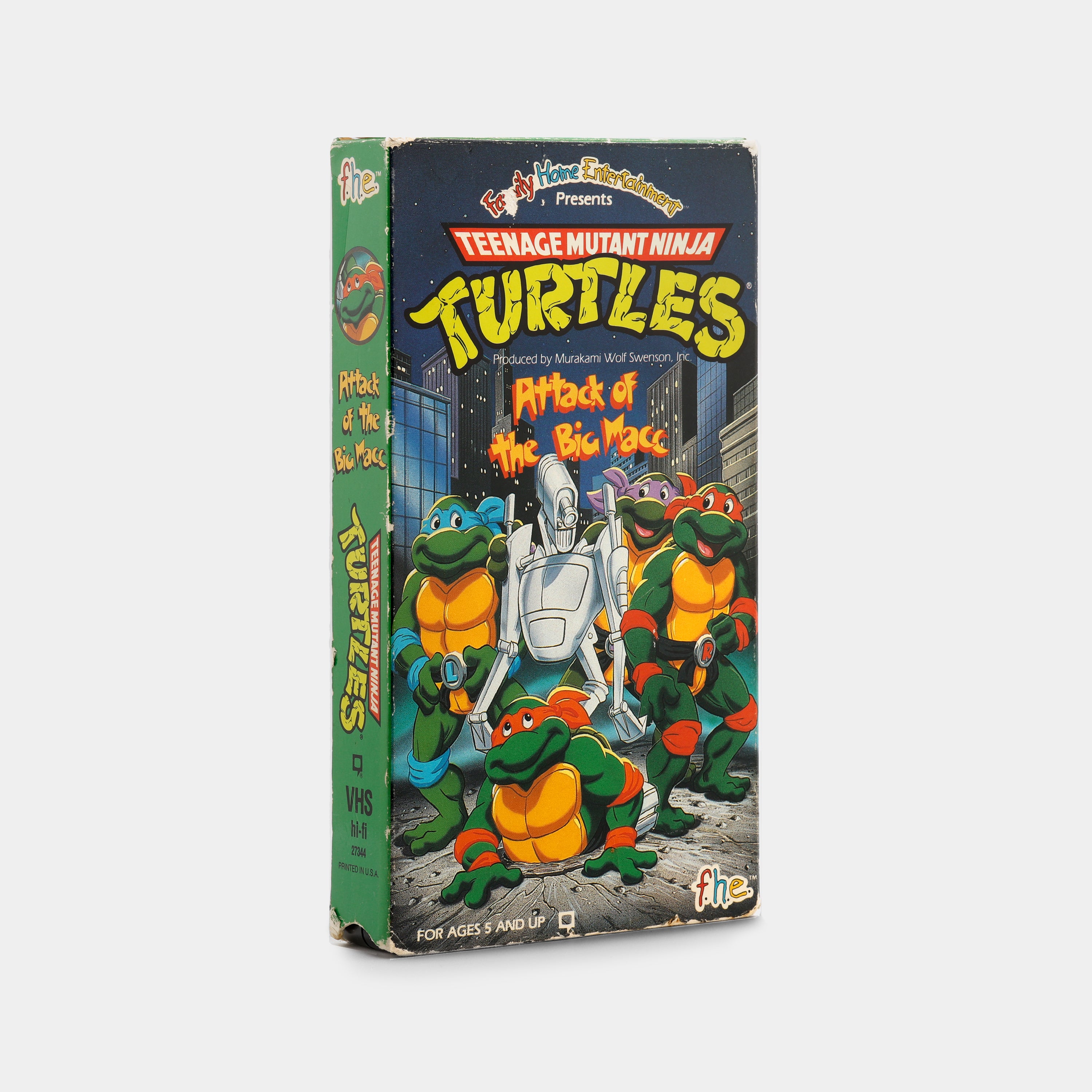 Teenage Mutant Ninja Turtles: Attack of the Big Macc VHS Tape