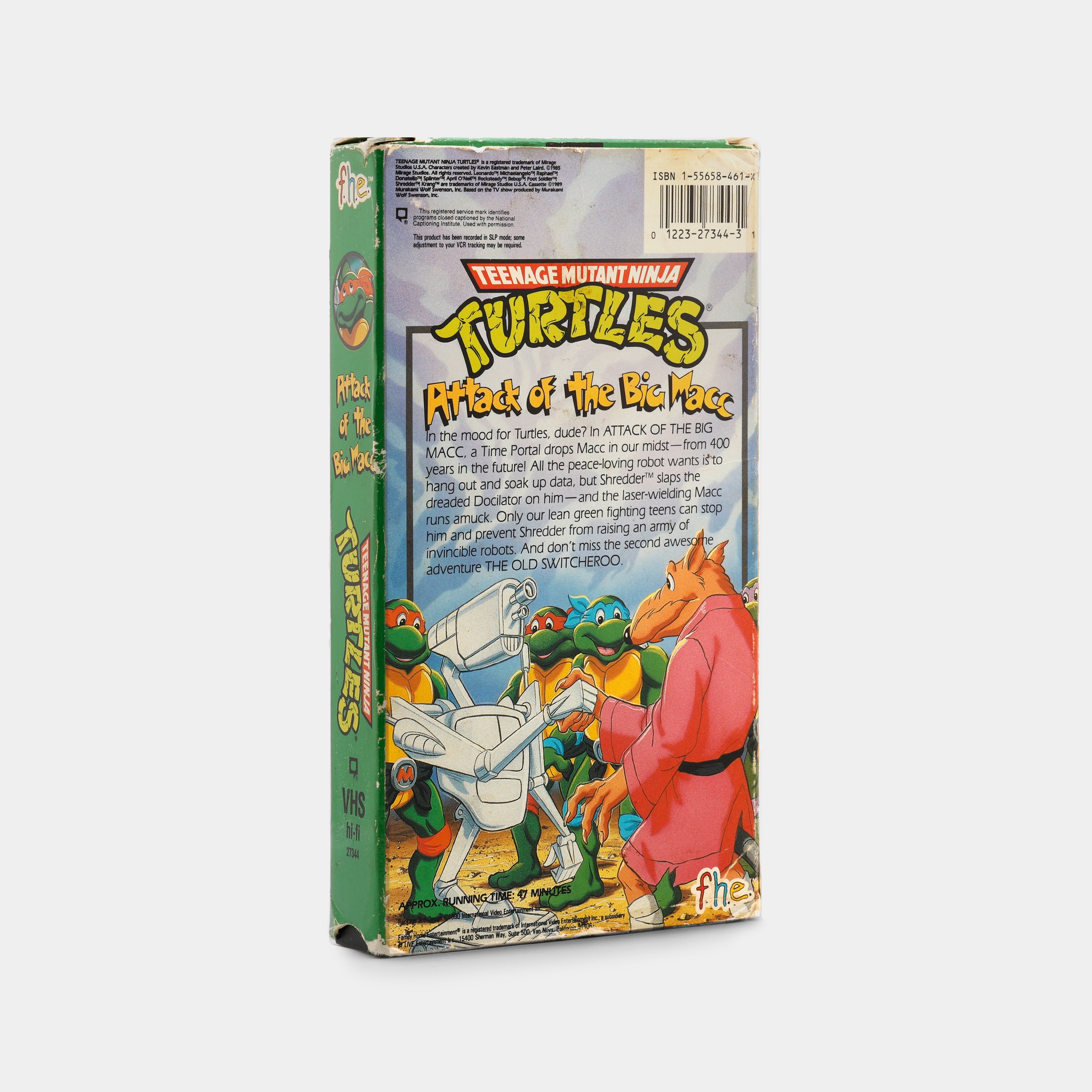 Teenage Mutant Ninja Turtles: Attack of the Big Macc VHS Tape