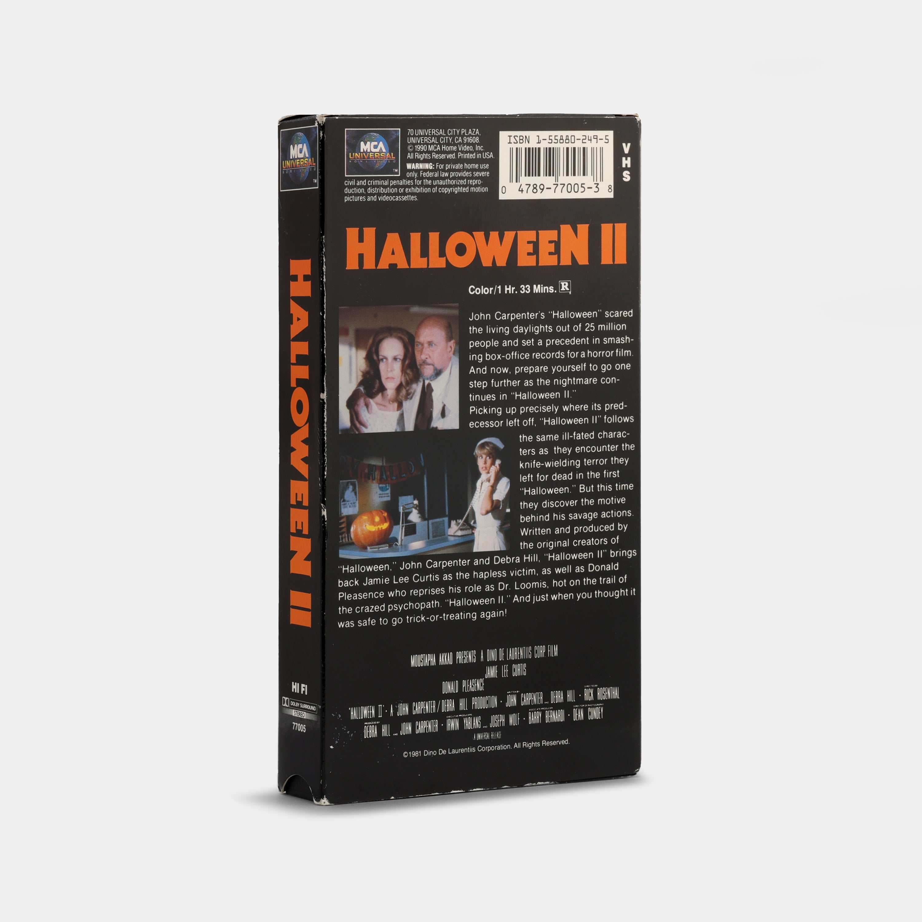 Halloween II VHS Tape
