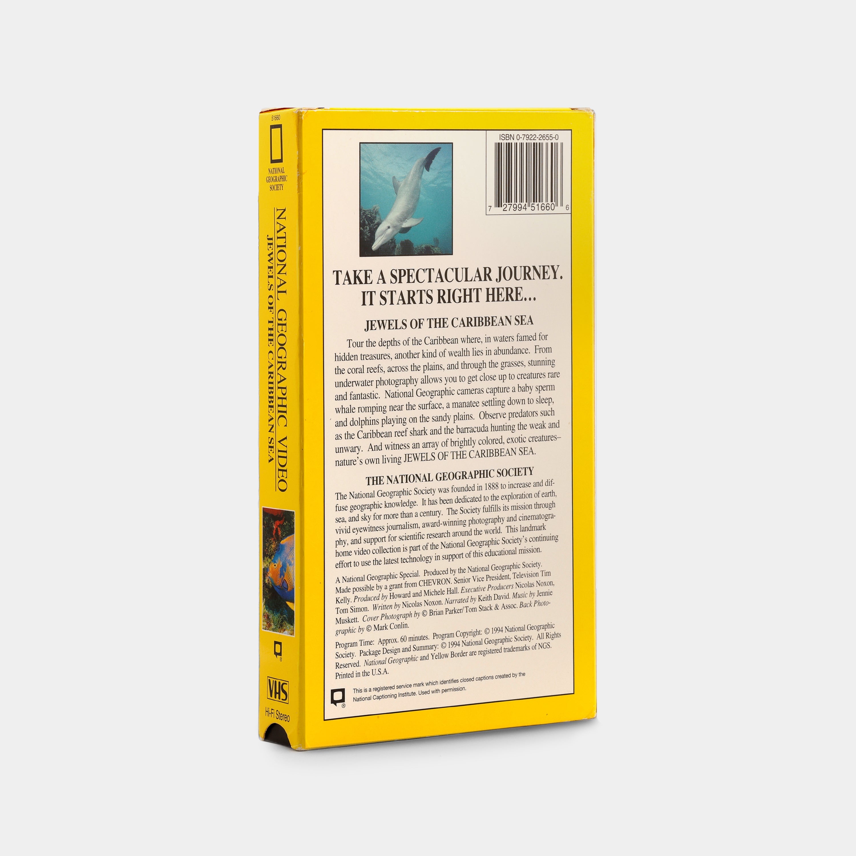 National Geographic Video: Jewels of the Caribbean Sea VHS Tape
