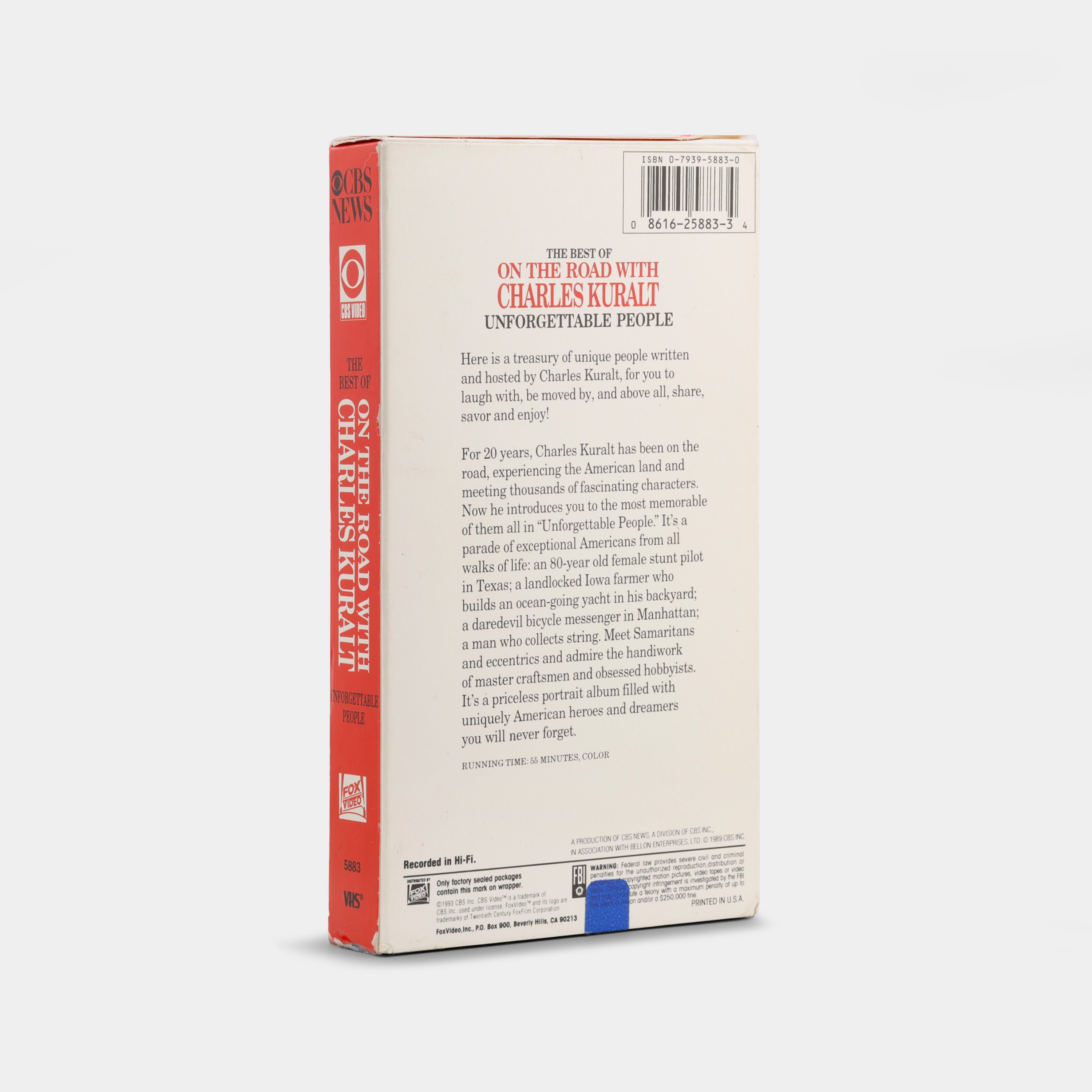 The Best of Charles Kuralt: Unforgettable People VHS Tape