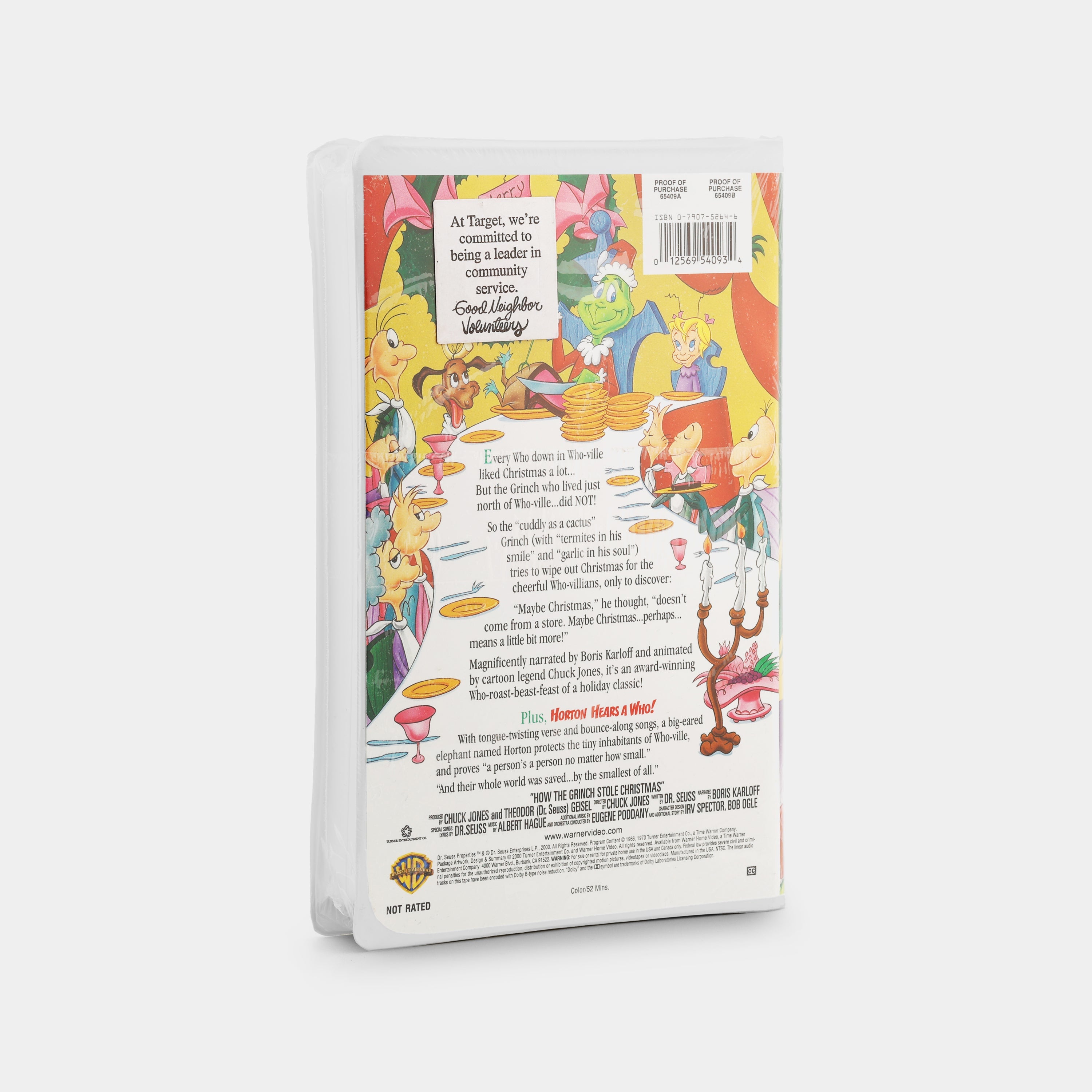 How the Grinch Stole Christmas! (Sealed) VHS Tape