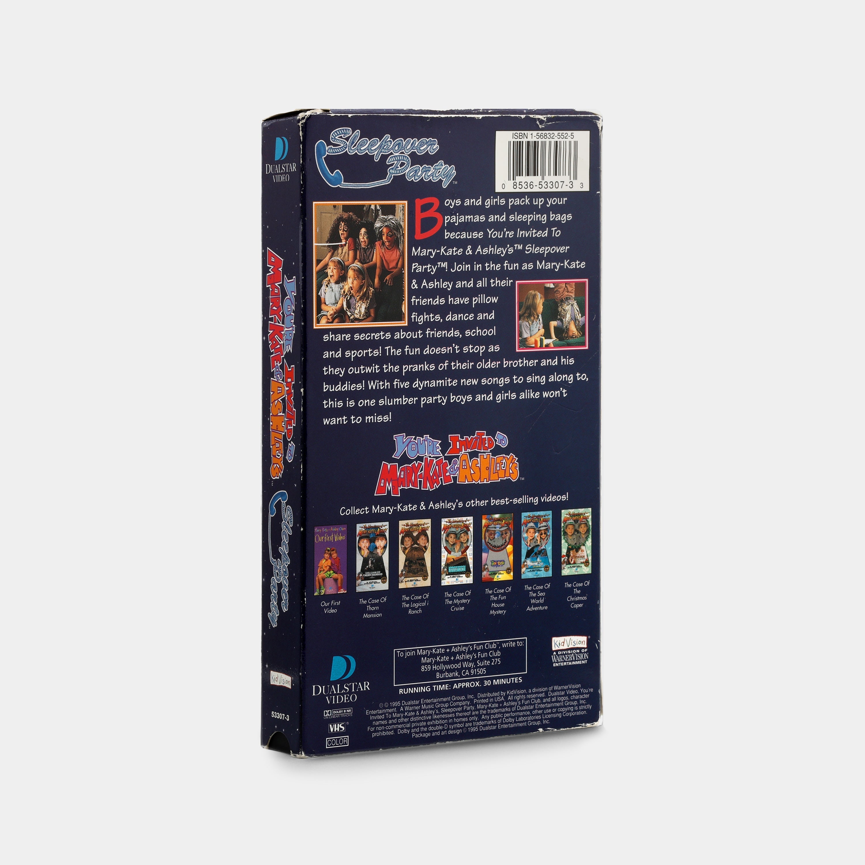 You’re Invited to Mary-Kate & Ashley’s Sleepover Party VHS Tape