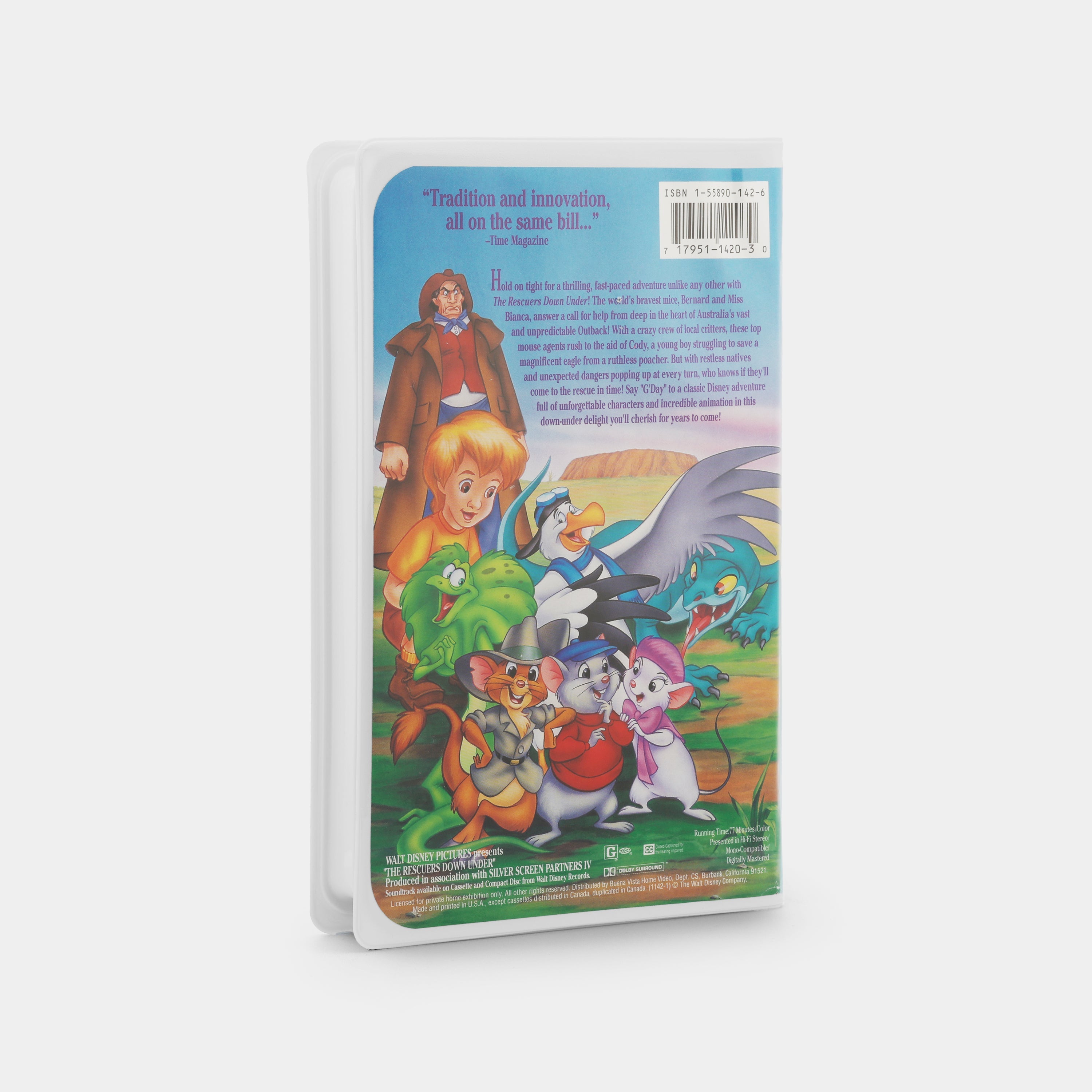 The Rescuers Down Under VHS Tape