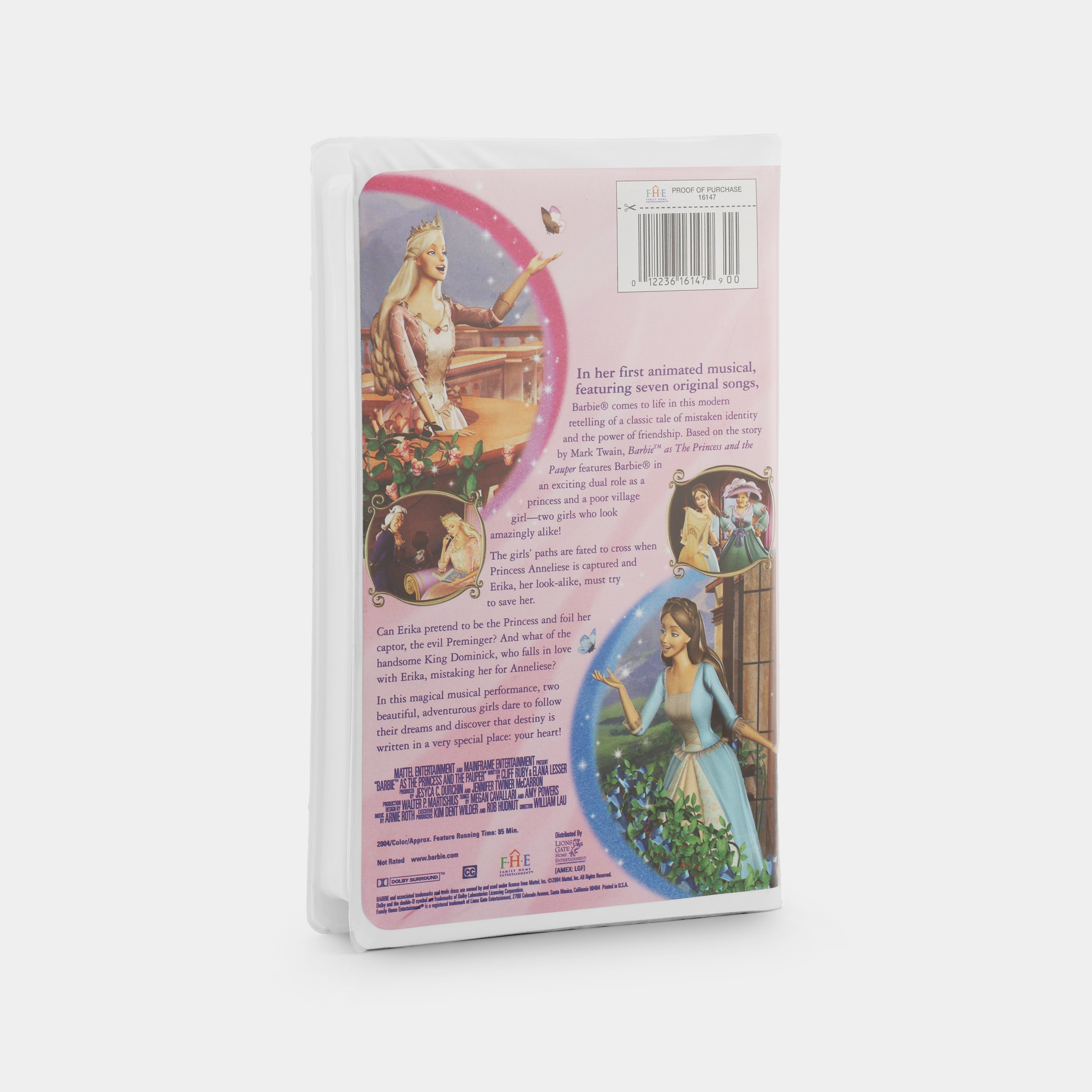 Barbie as The Princess and the Pauper VHS Tape