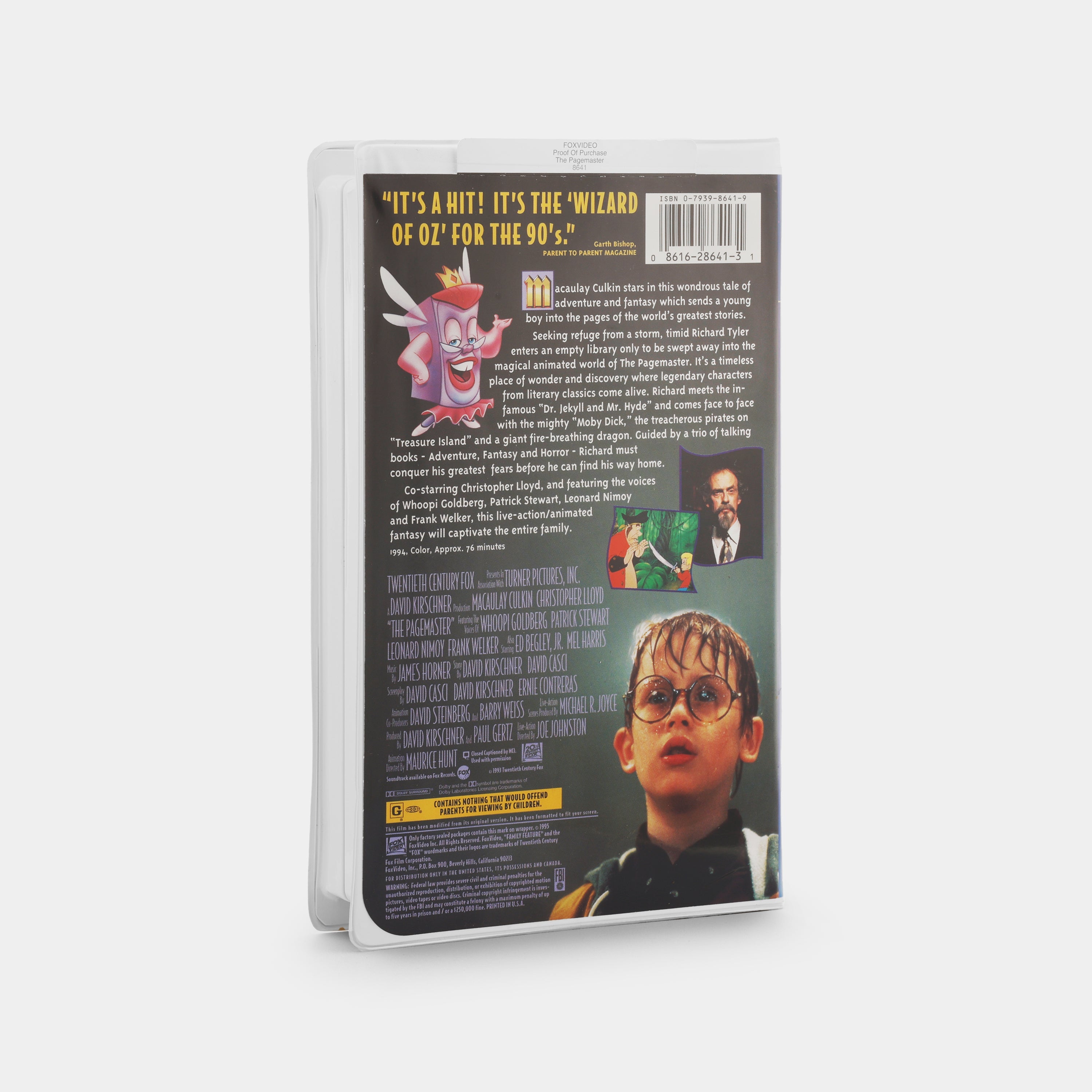 The Pagemaster VHS Tape