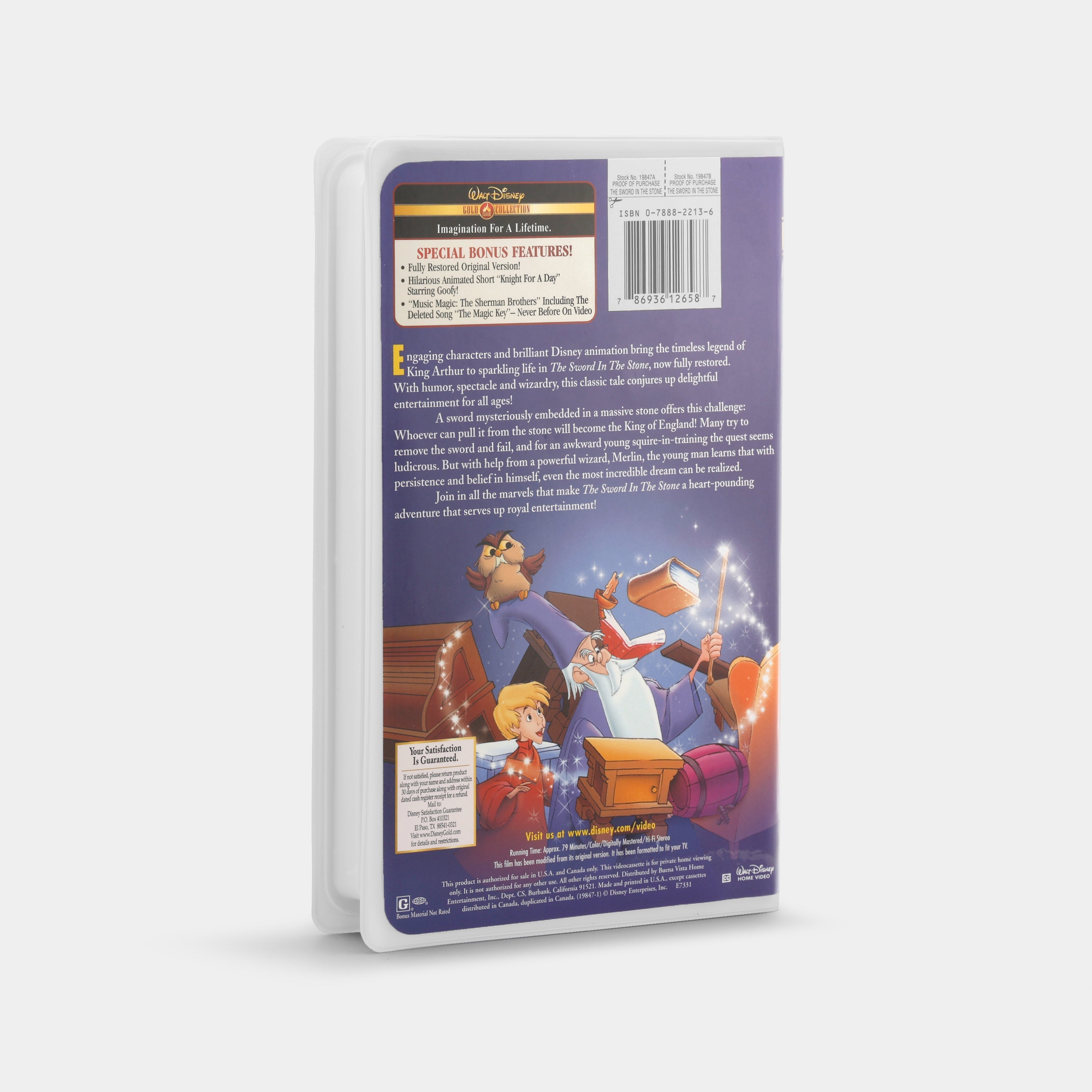 The Sword in the Stone VHS Tape