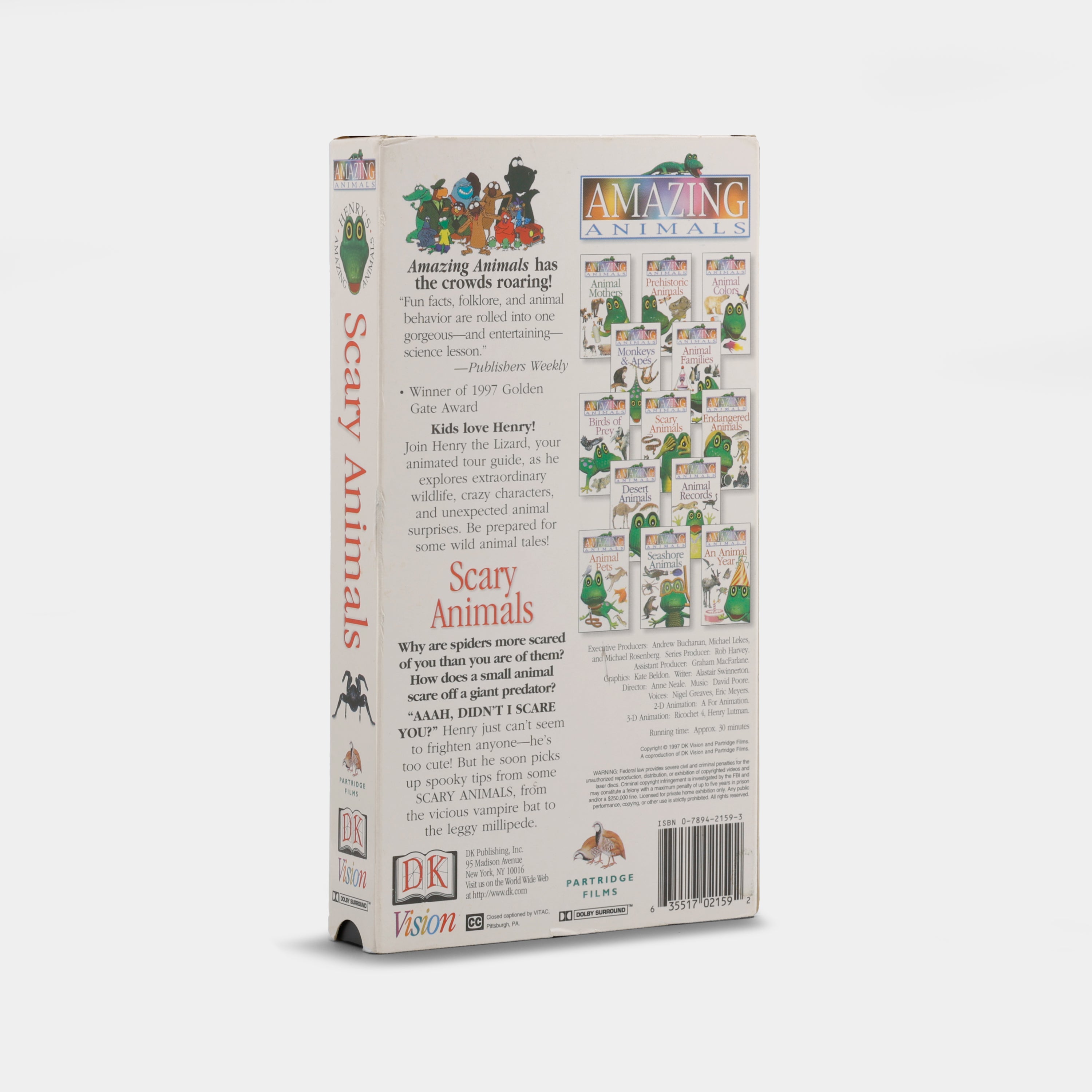 Henry's Amazing Animals: Scary Animals VHS Tape