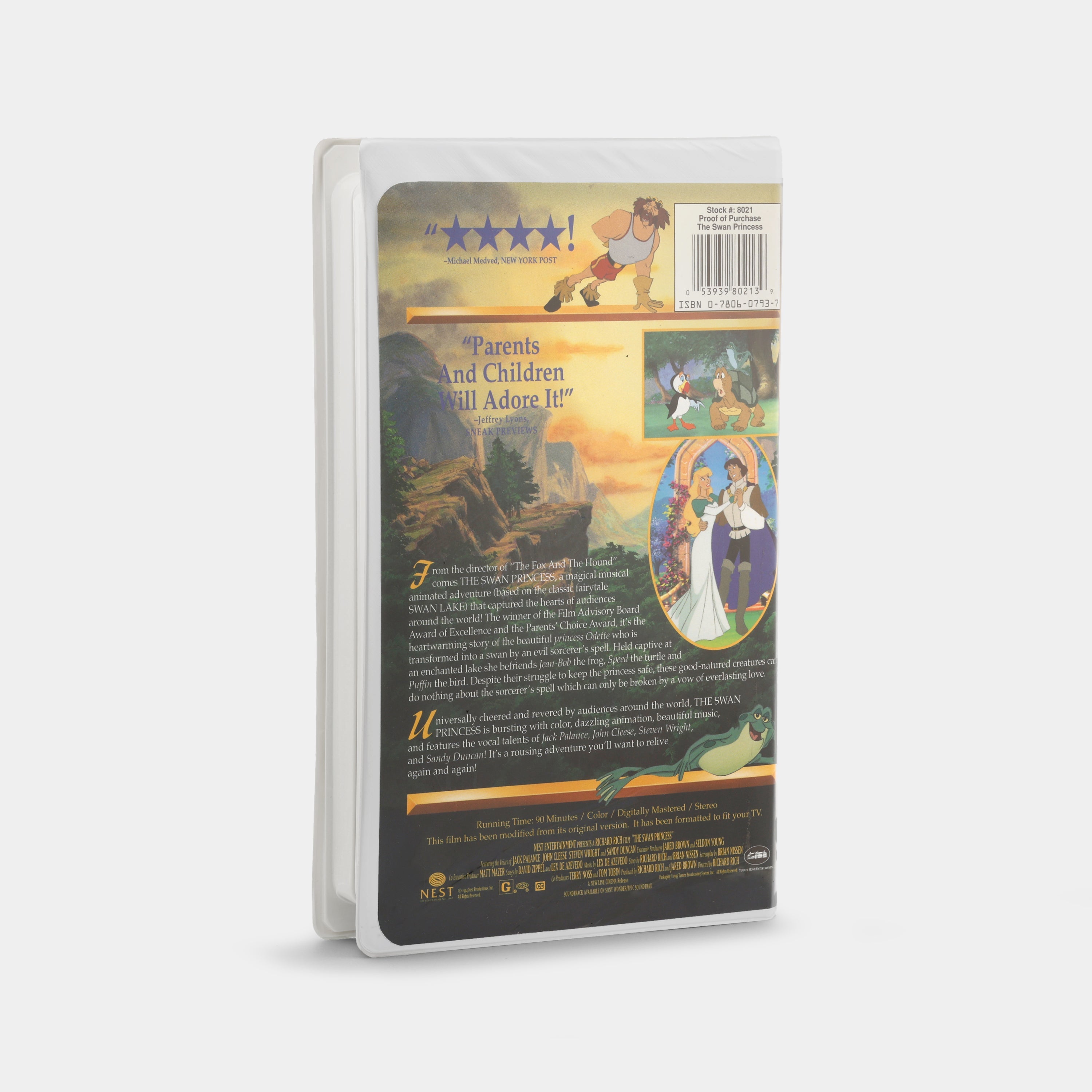 The Swan Princess VHS Tape