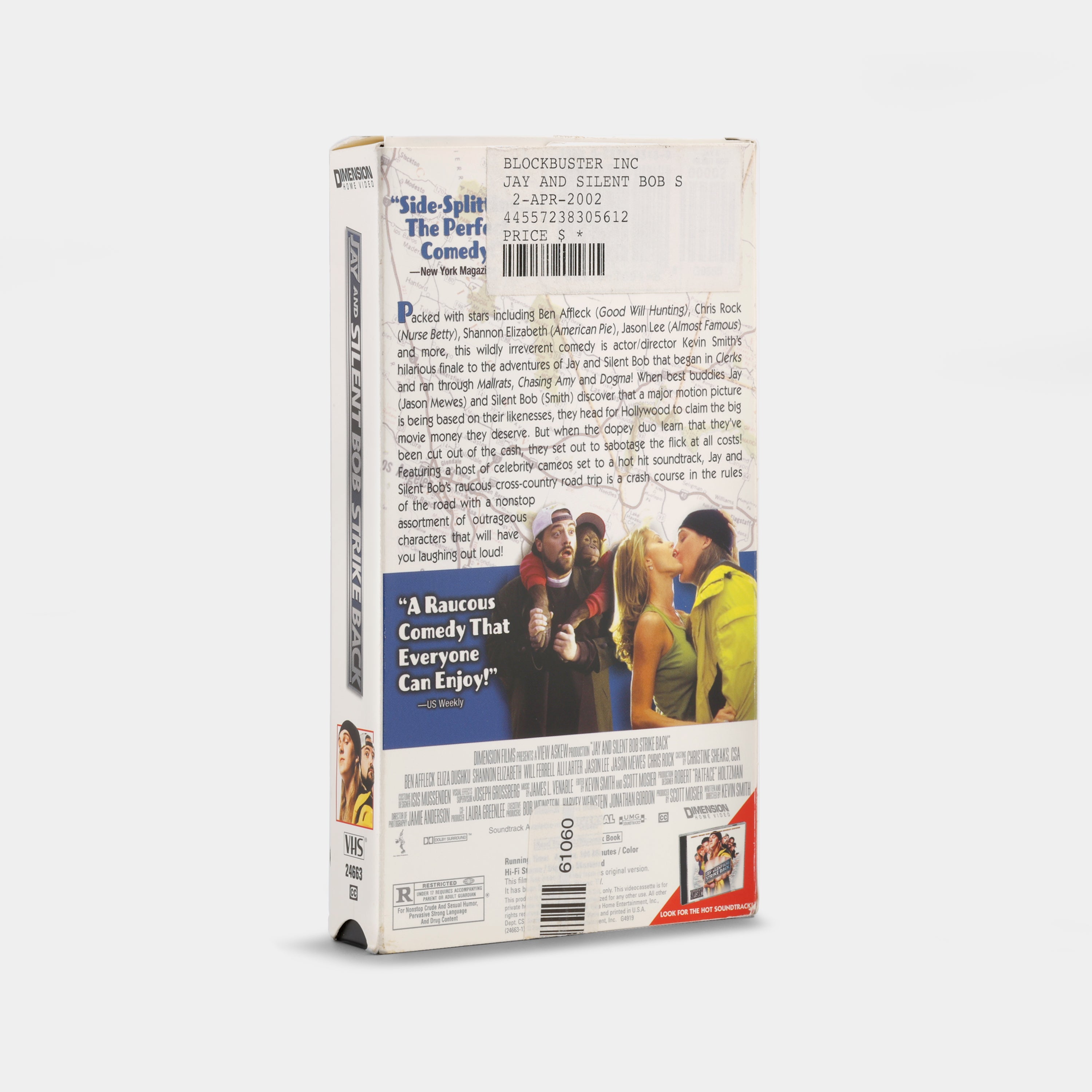 Jay and Silent Bob Strike Back VHS Tape