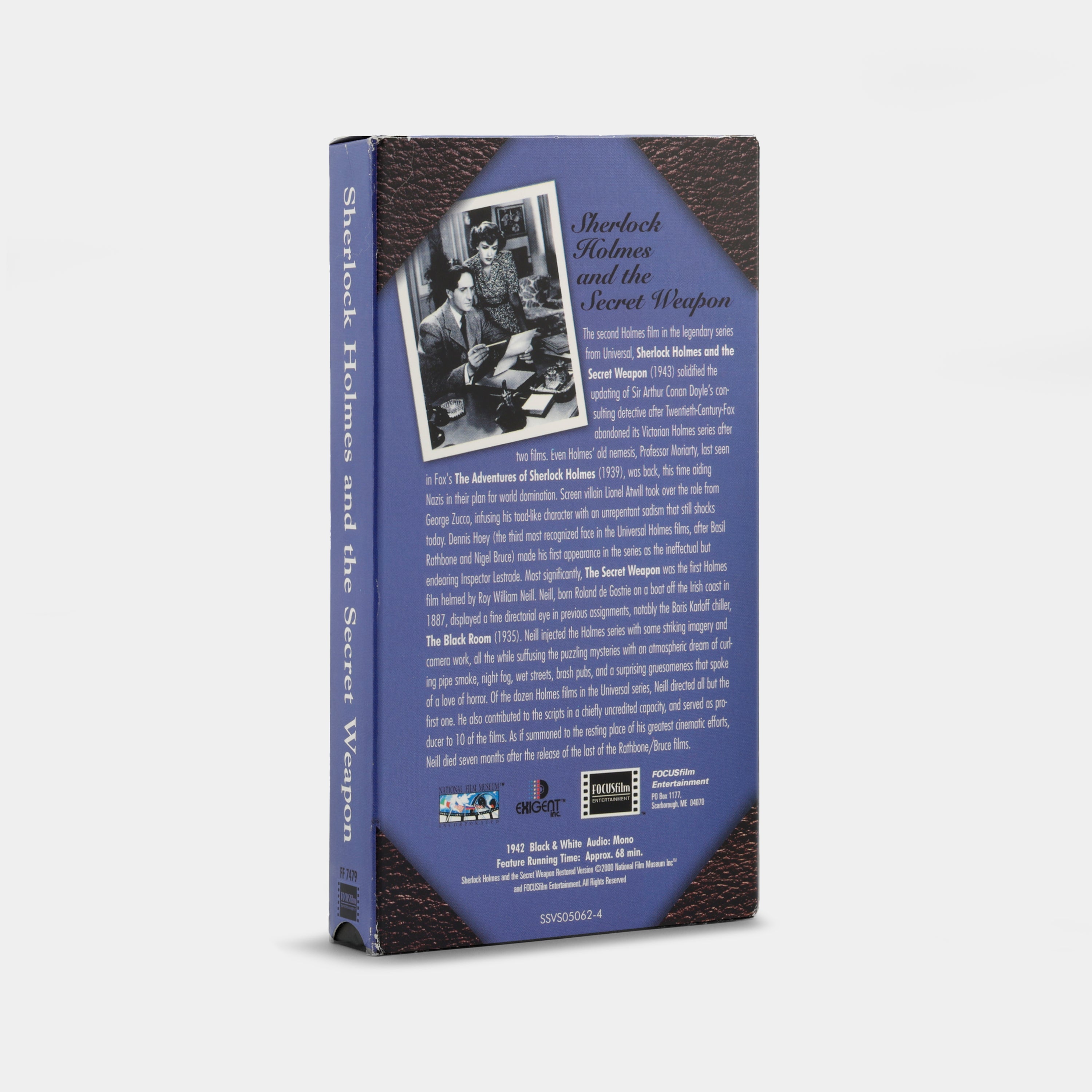 Sherlock Holmes and the Secret Weapon VHS Tape