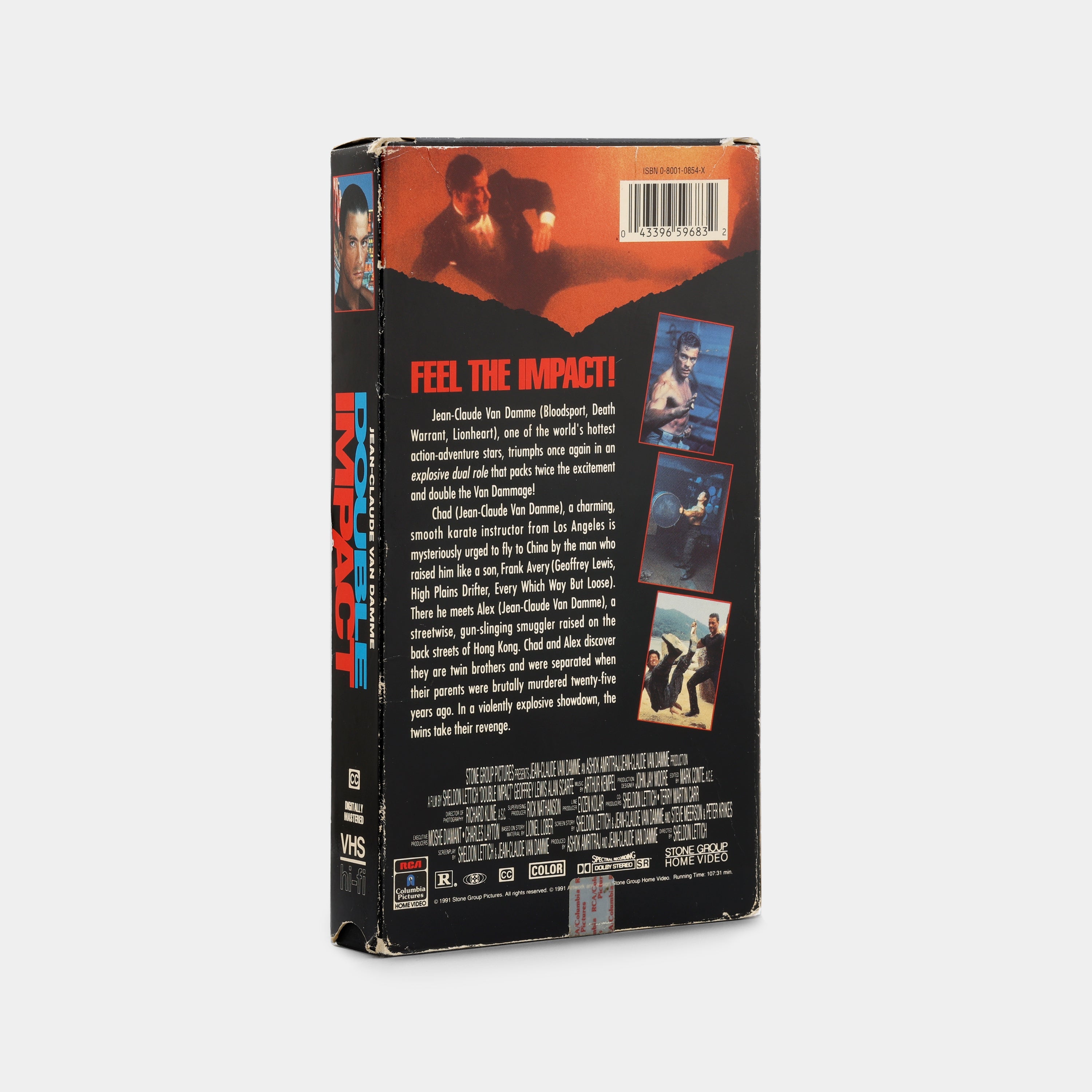 Double Impact VHS Tape