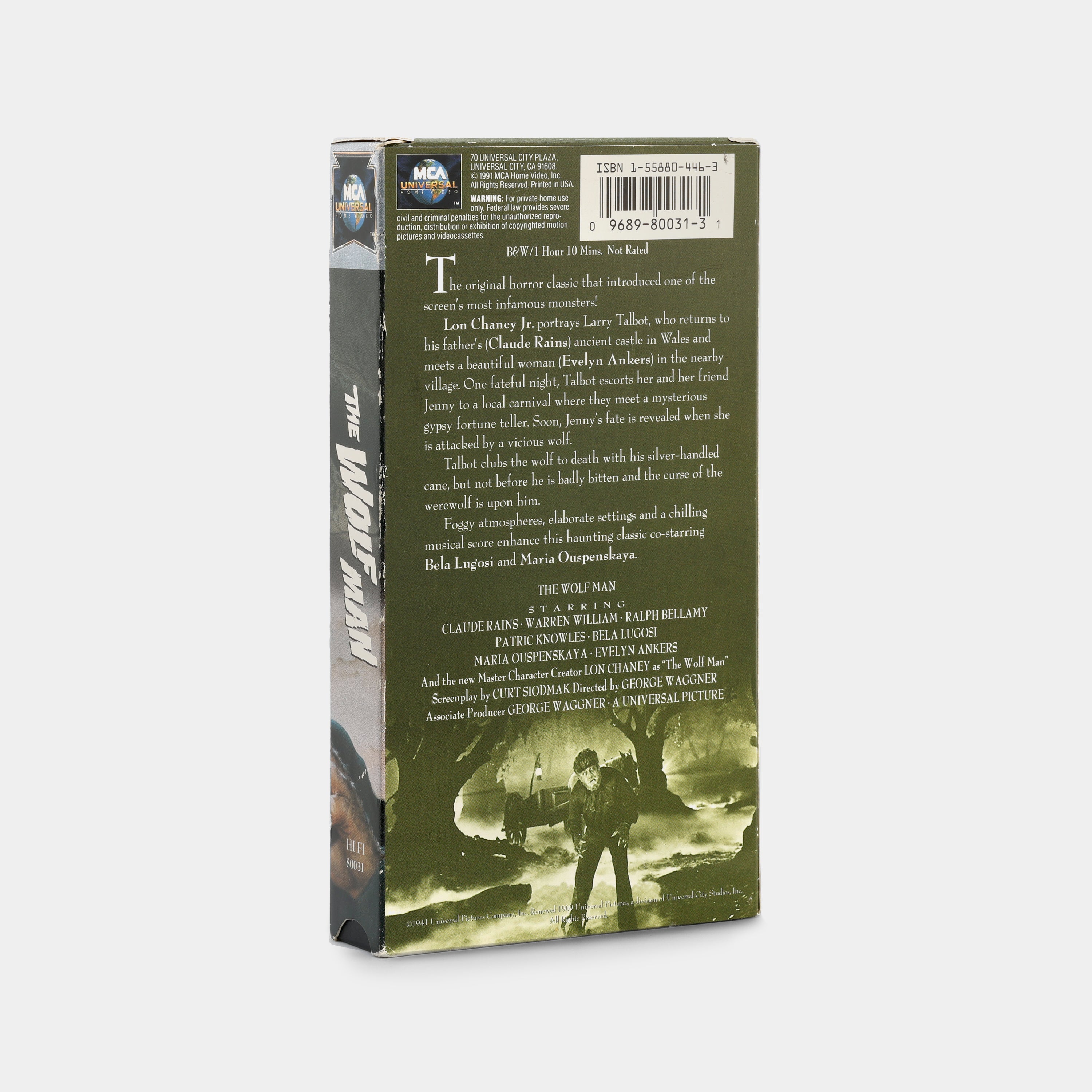 The Wolf Man VHS Tape