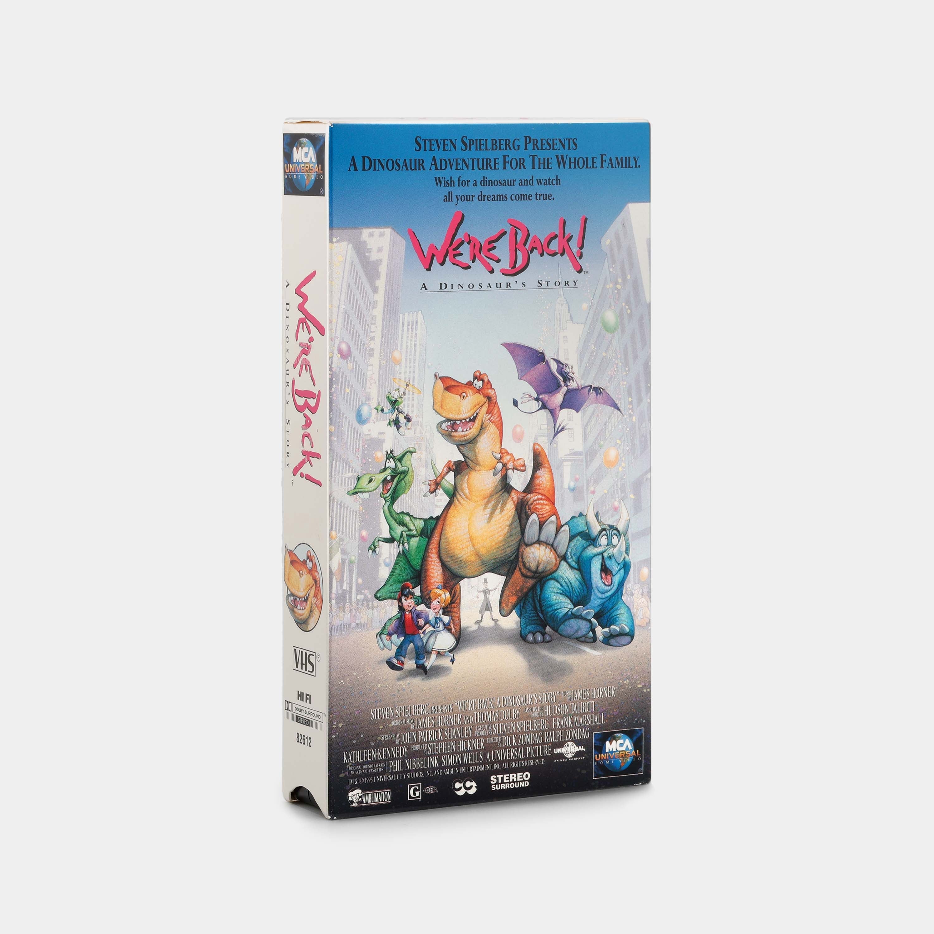 We’re Back! A Dinosaur’s Story VHS Tape