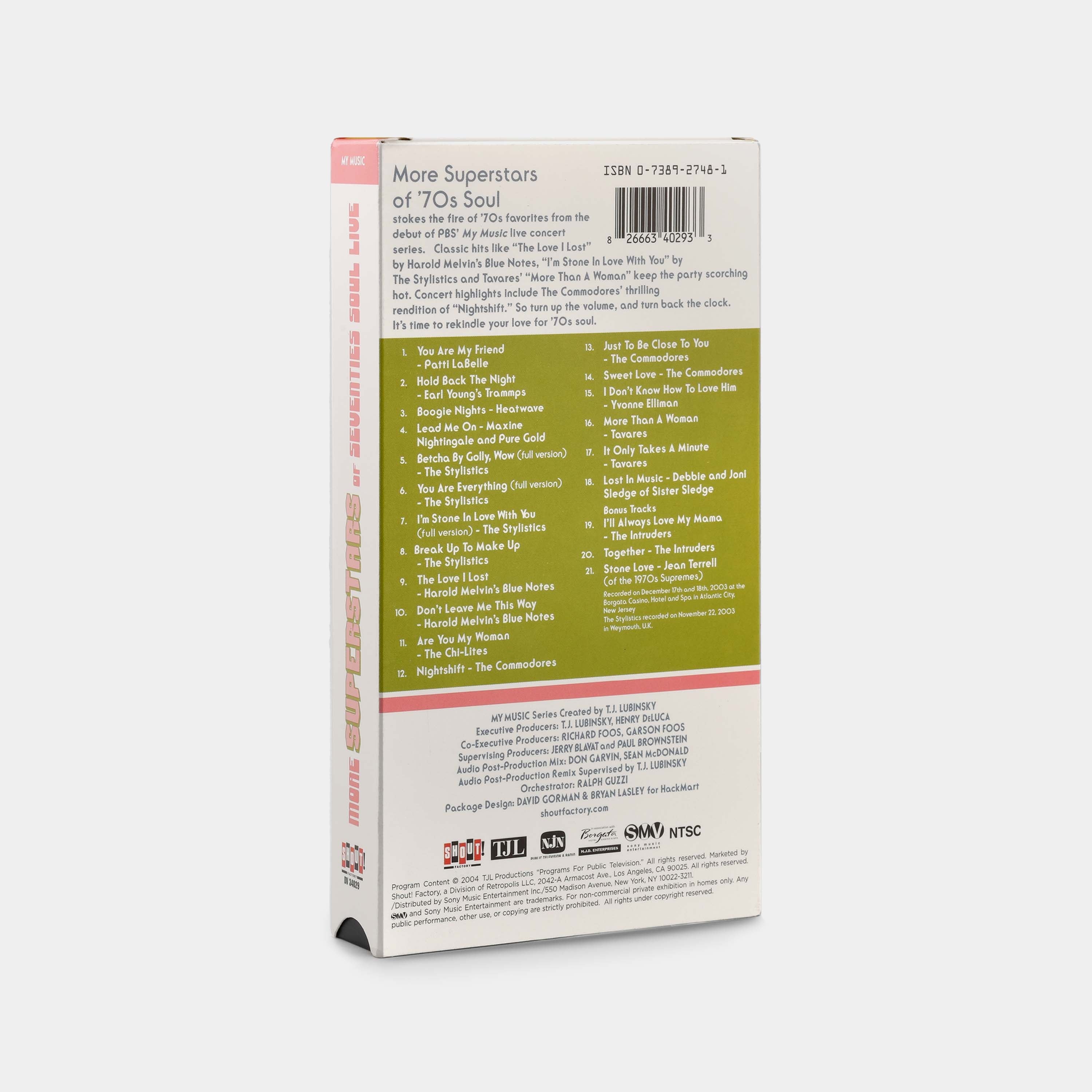 More Superstars of '70s Soul Live VHS Tape