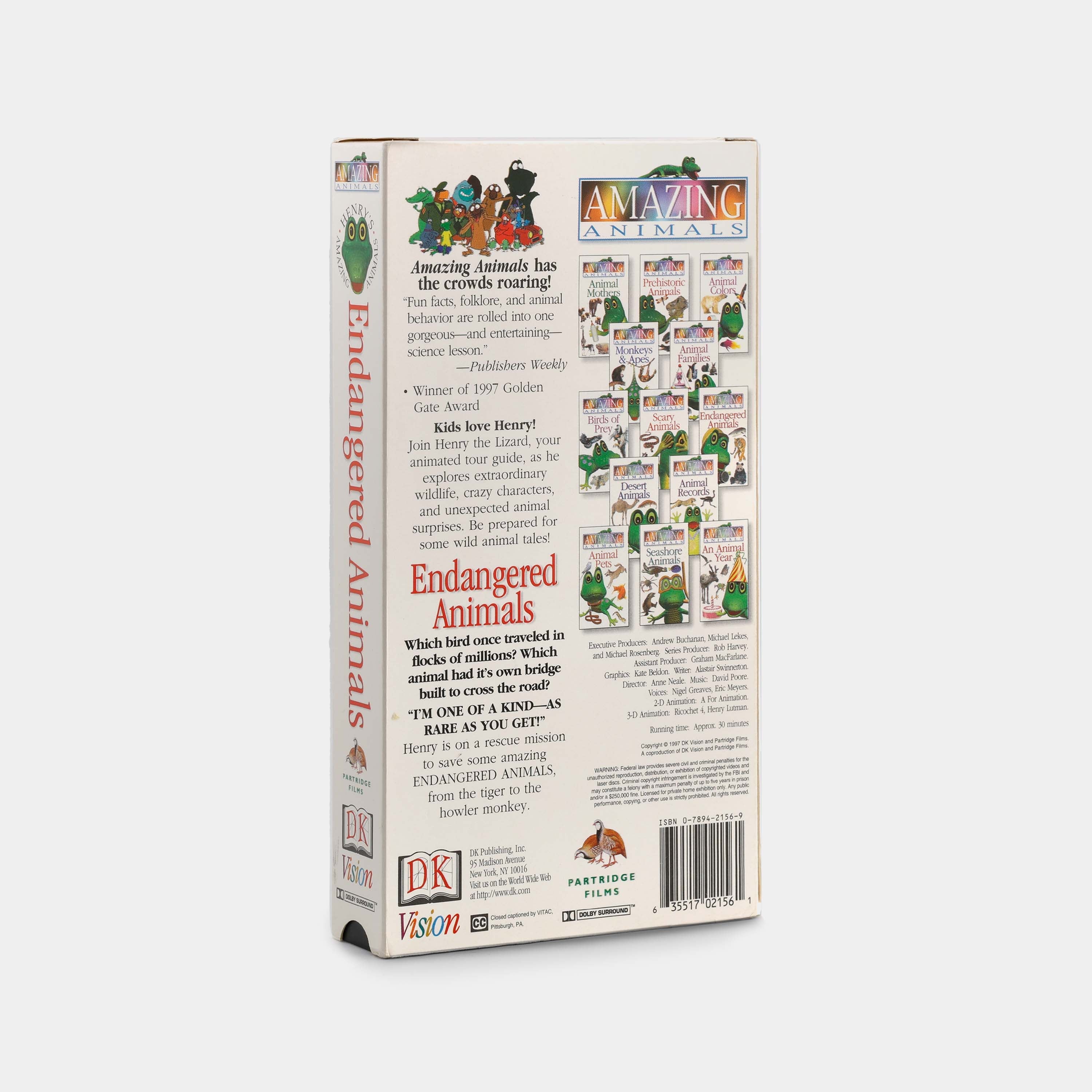 Amazing Animals: Endangered Animals VHS Tape