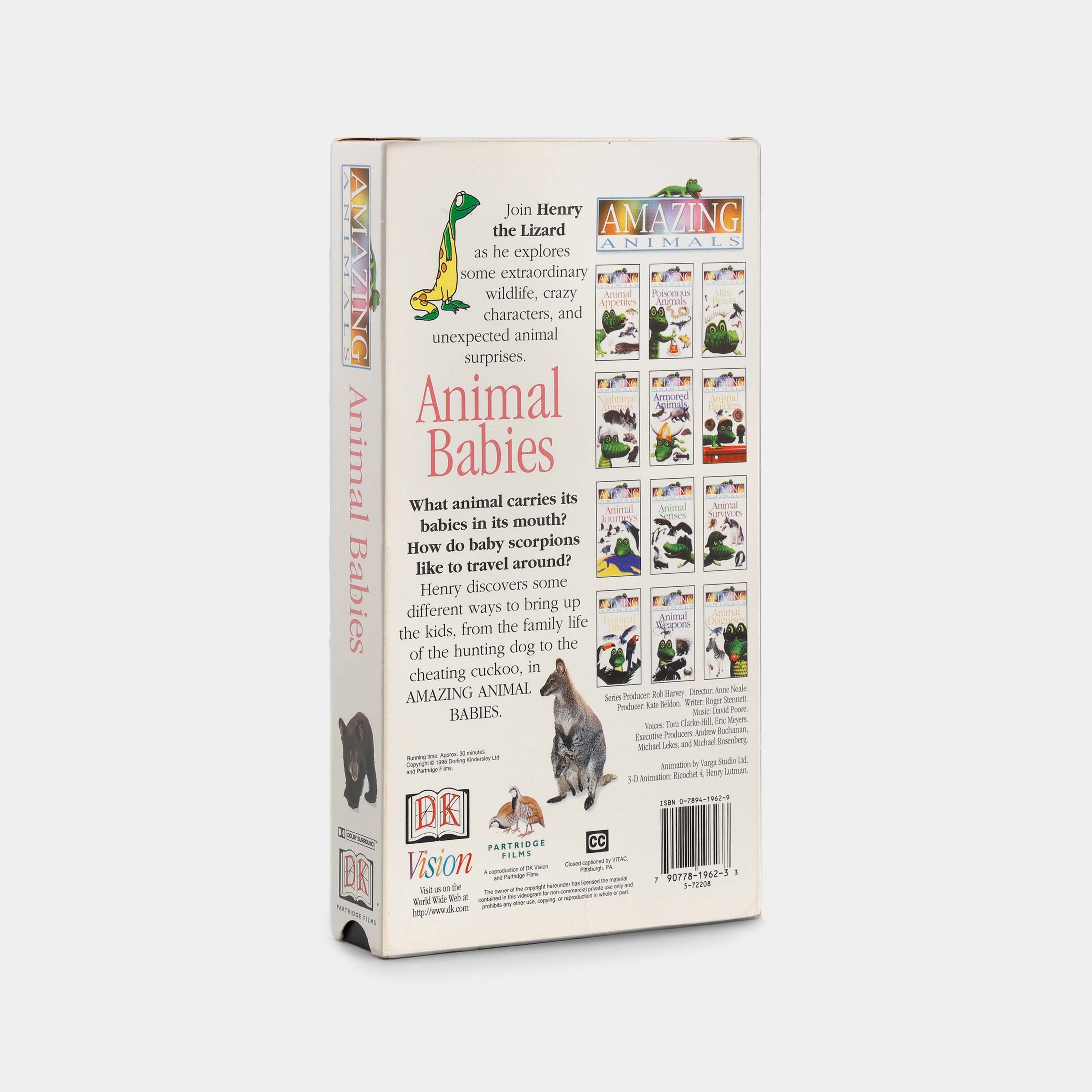 Amazing Animals: Animal Babies VHS Tape