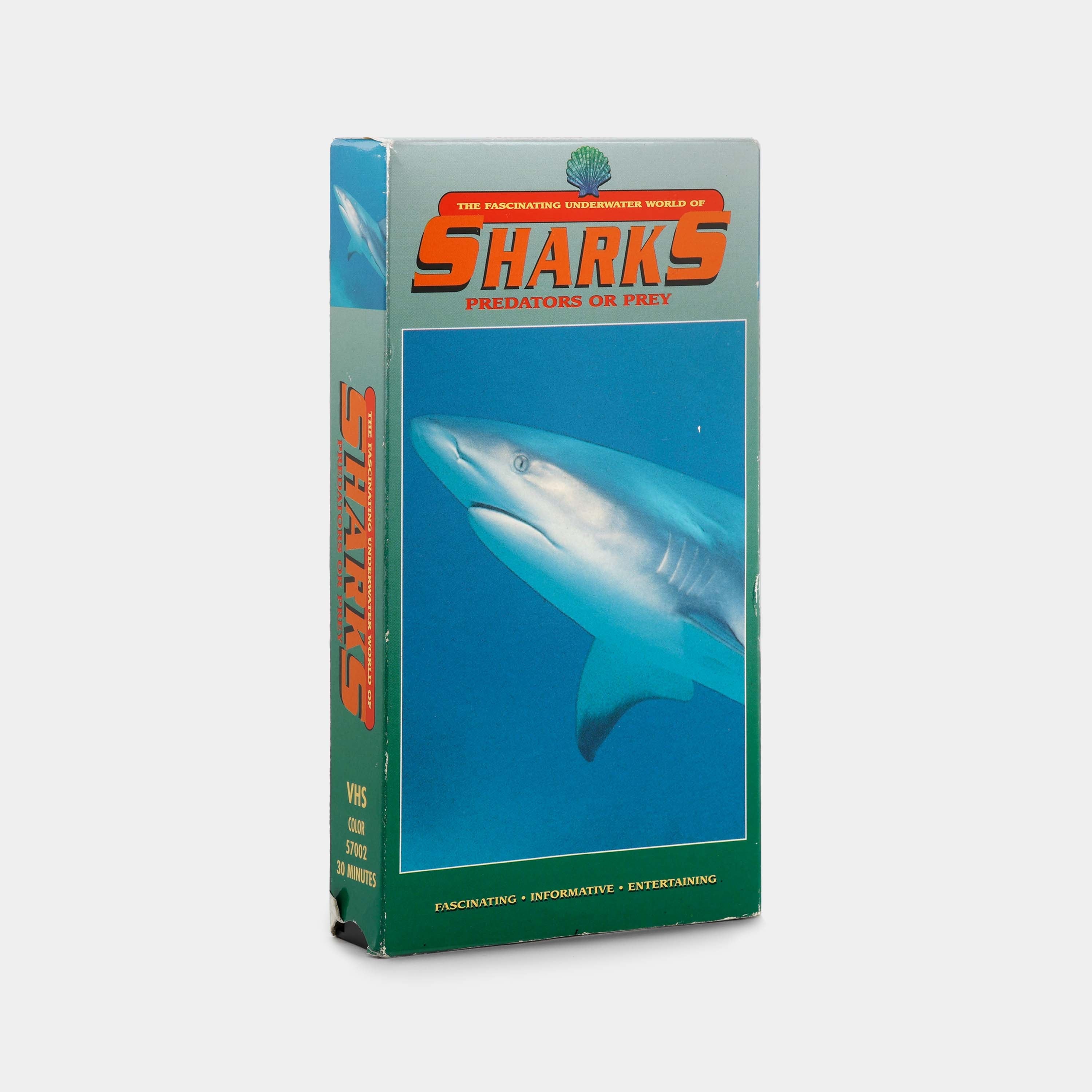The Fascinating Underwater World of Sharks: Predators or Prey VHS Tape