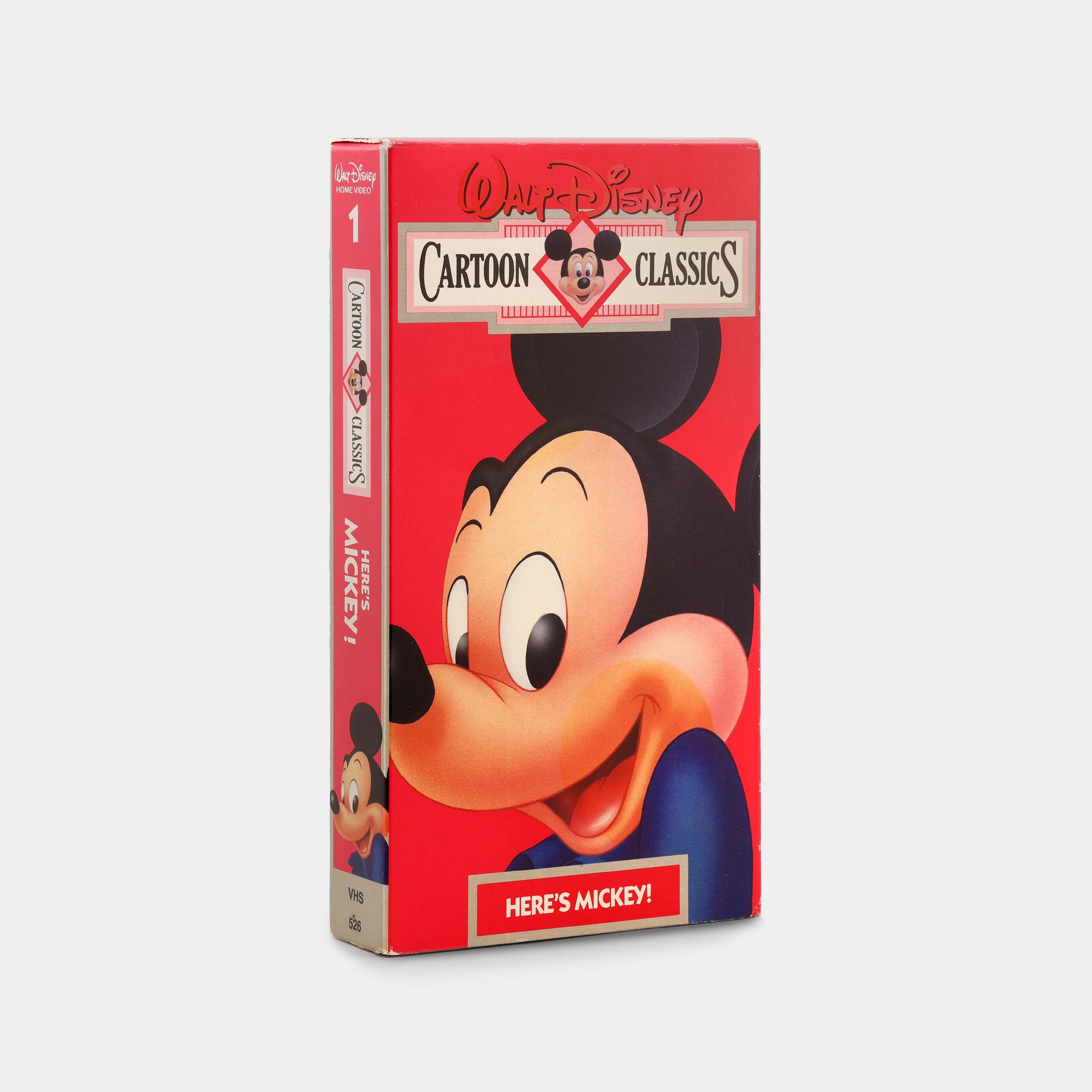 Walt Disney Cartoon Classics: Here’s Mickey! VHS Tape