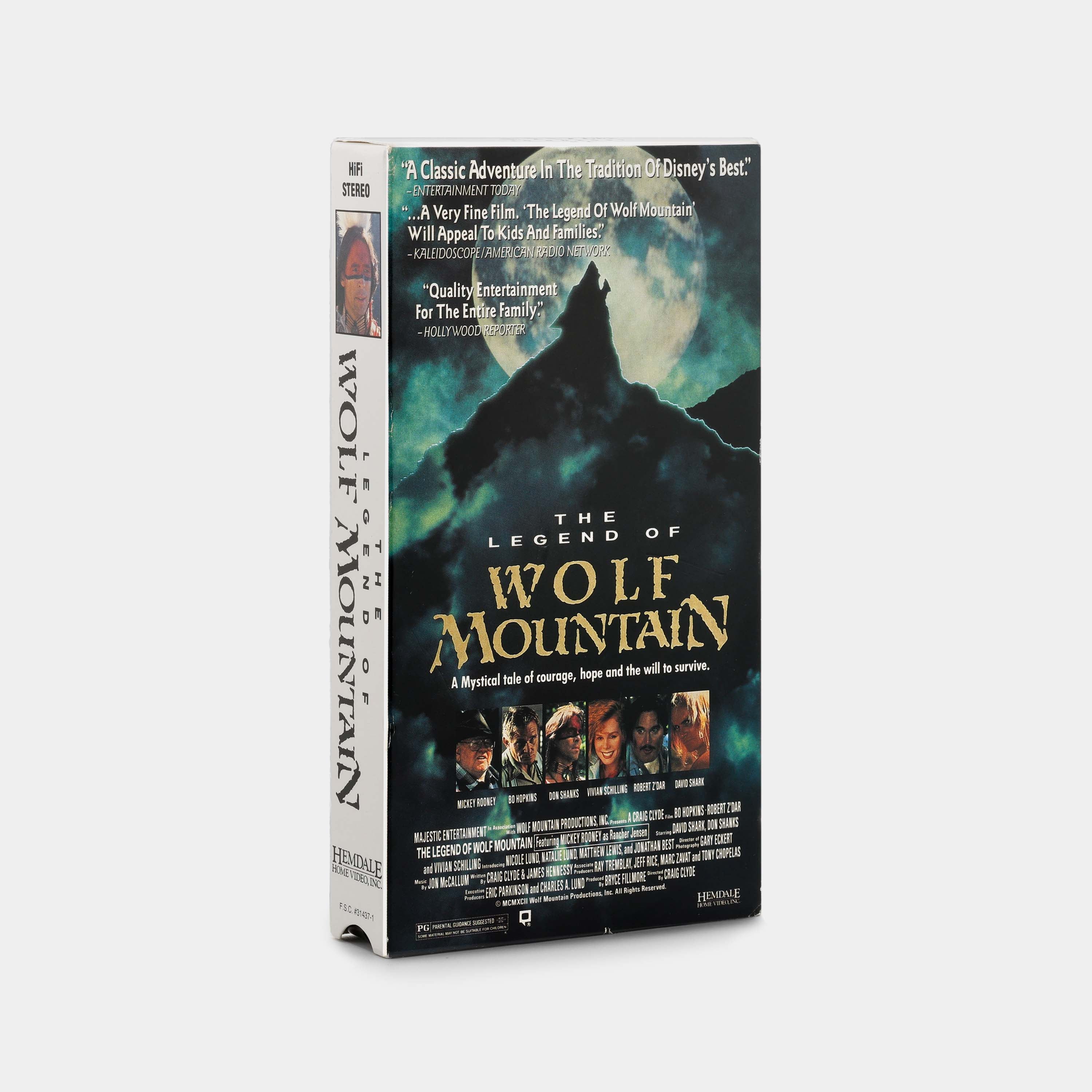 The Legend of Wolf Mountain VHS Tape
