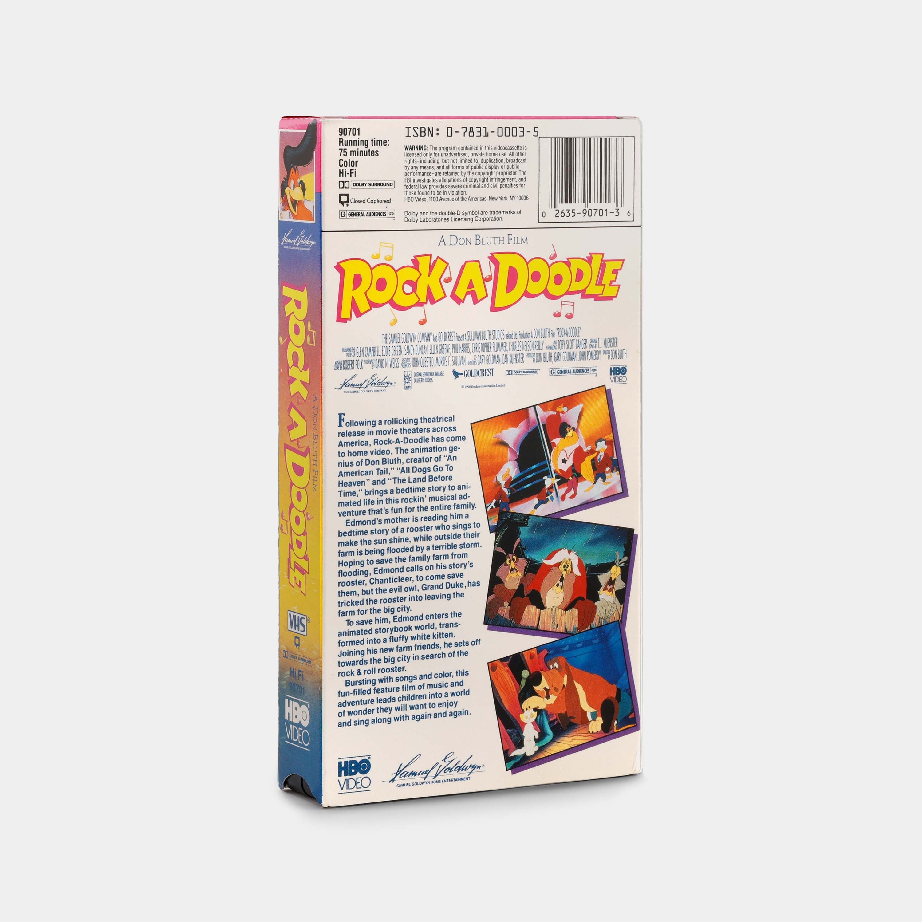 Rock-A-Doodle VHS Tape