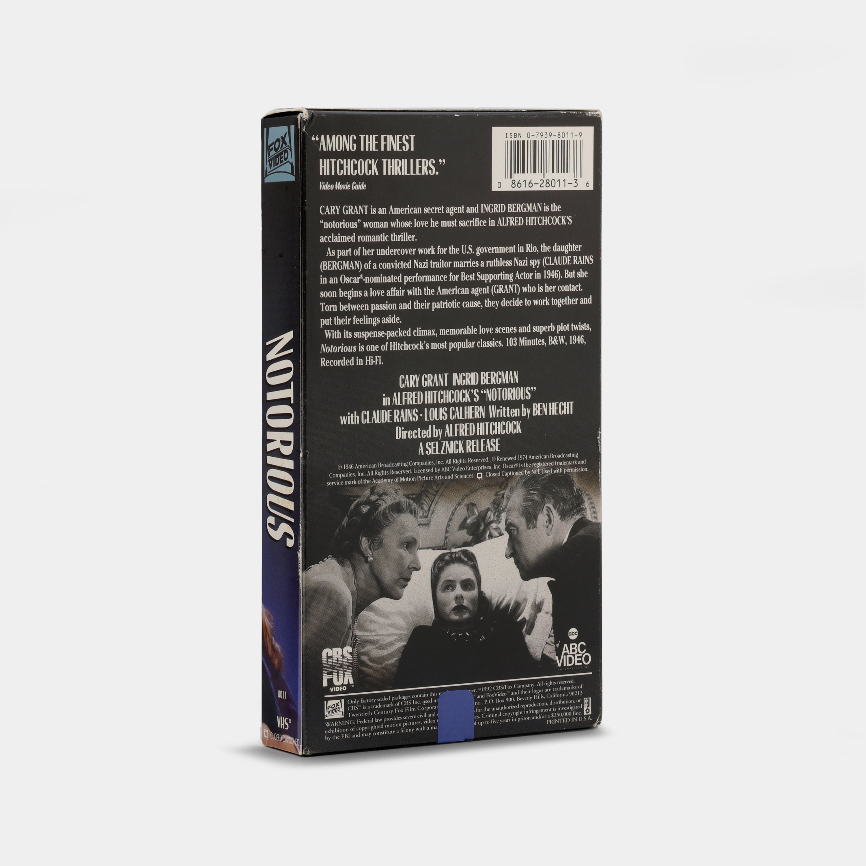 Notorious VHS Tape