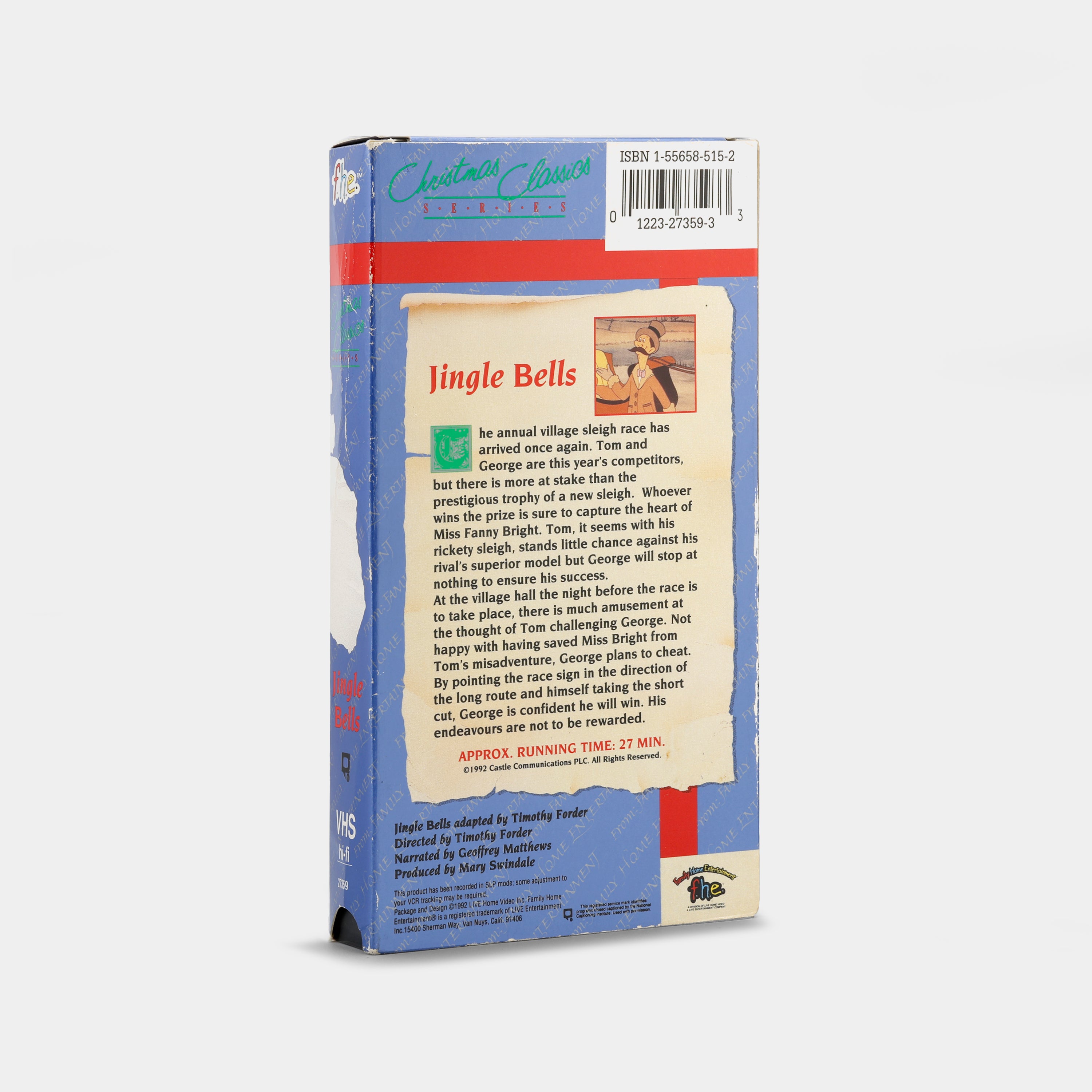 Jingle Bells VHS Tape