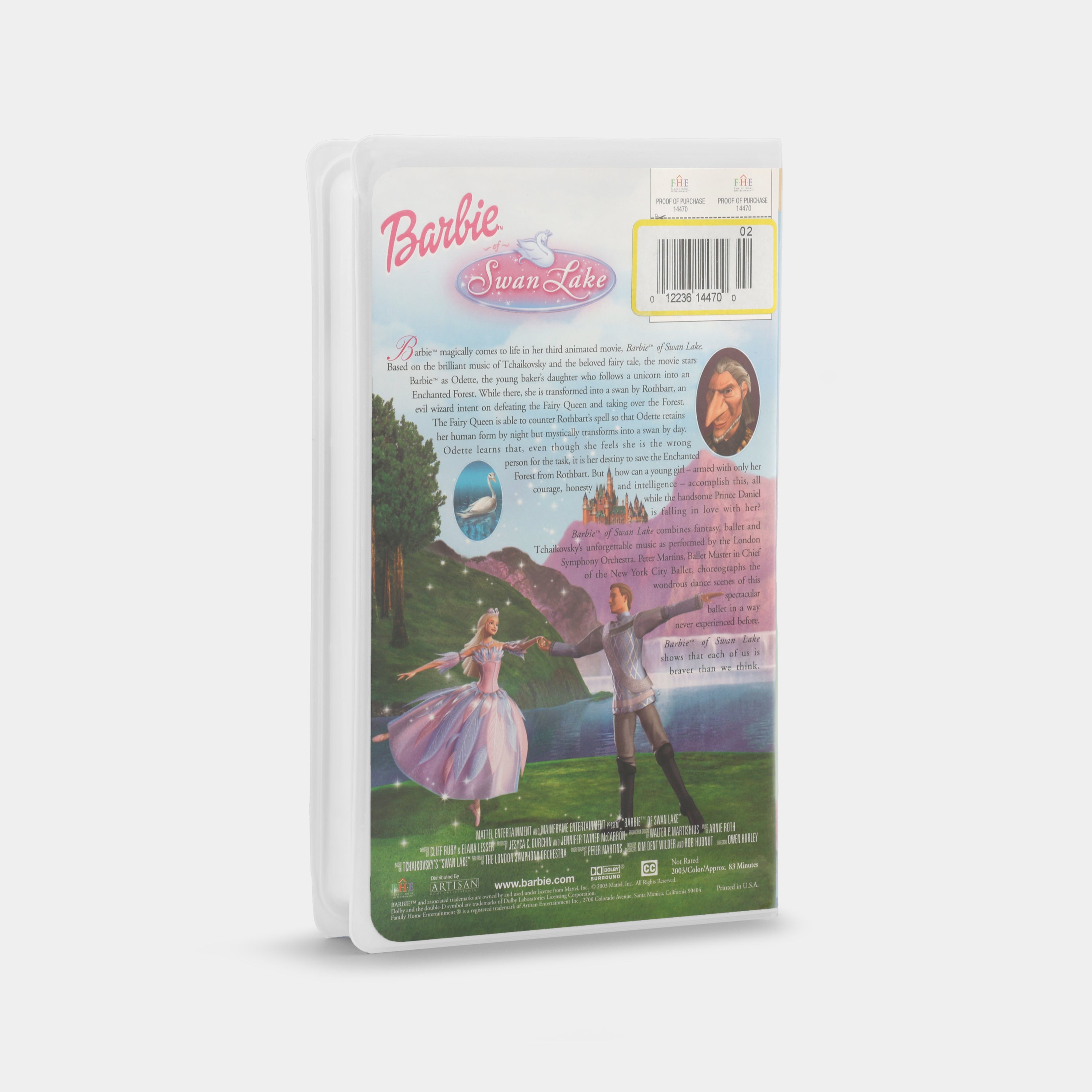 Barbie of Swan Lake VHS Tape