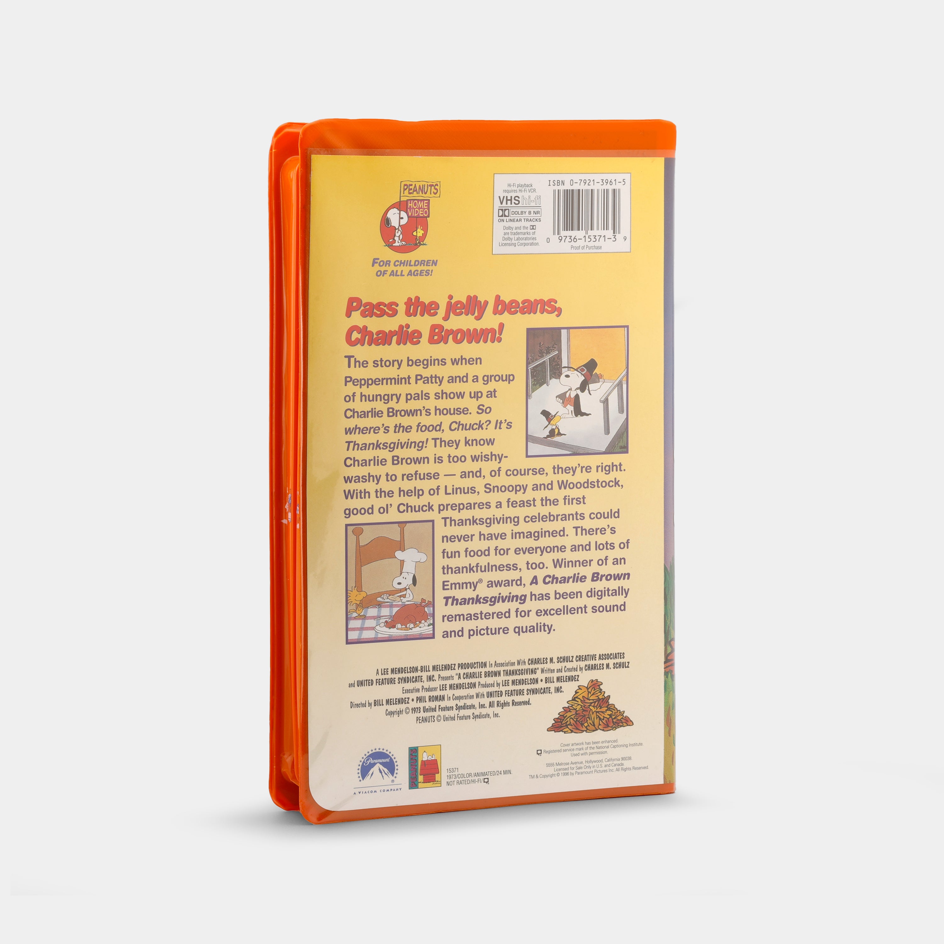 A Charlie Brown Thanksgiving VHS Tape