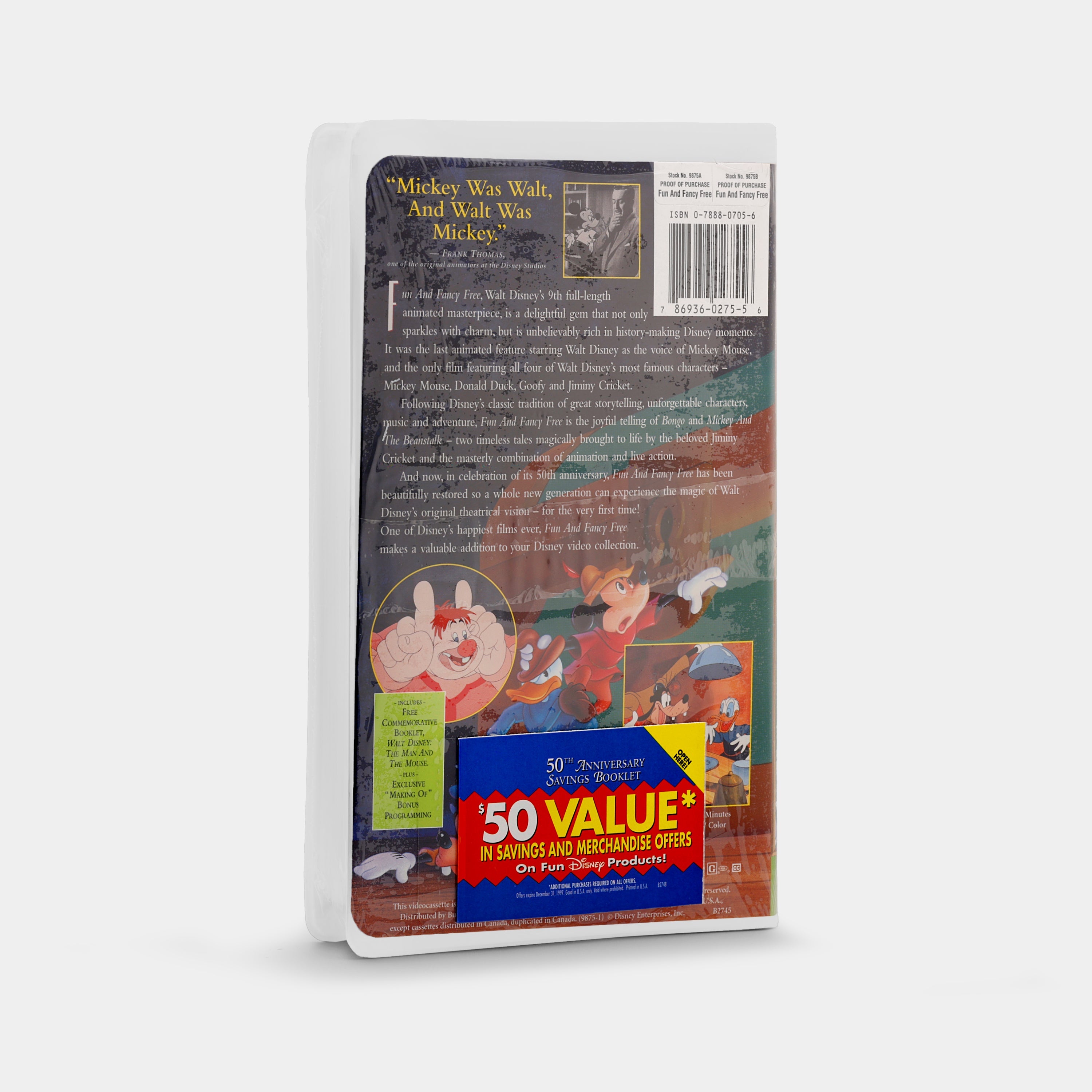 Fun and Fancy Free (Sealed) VHS Tape