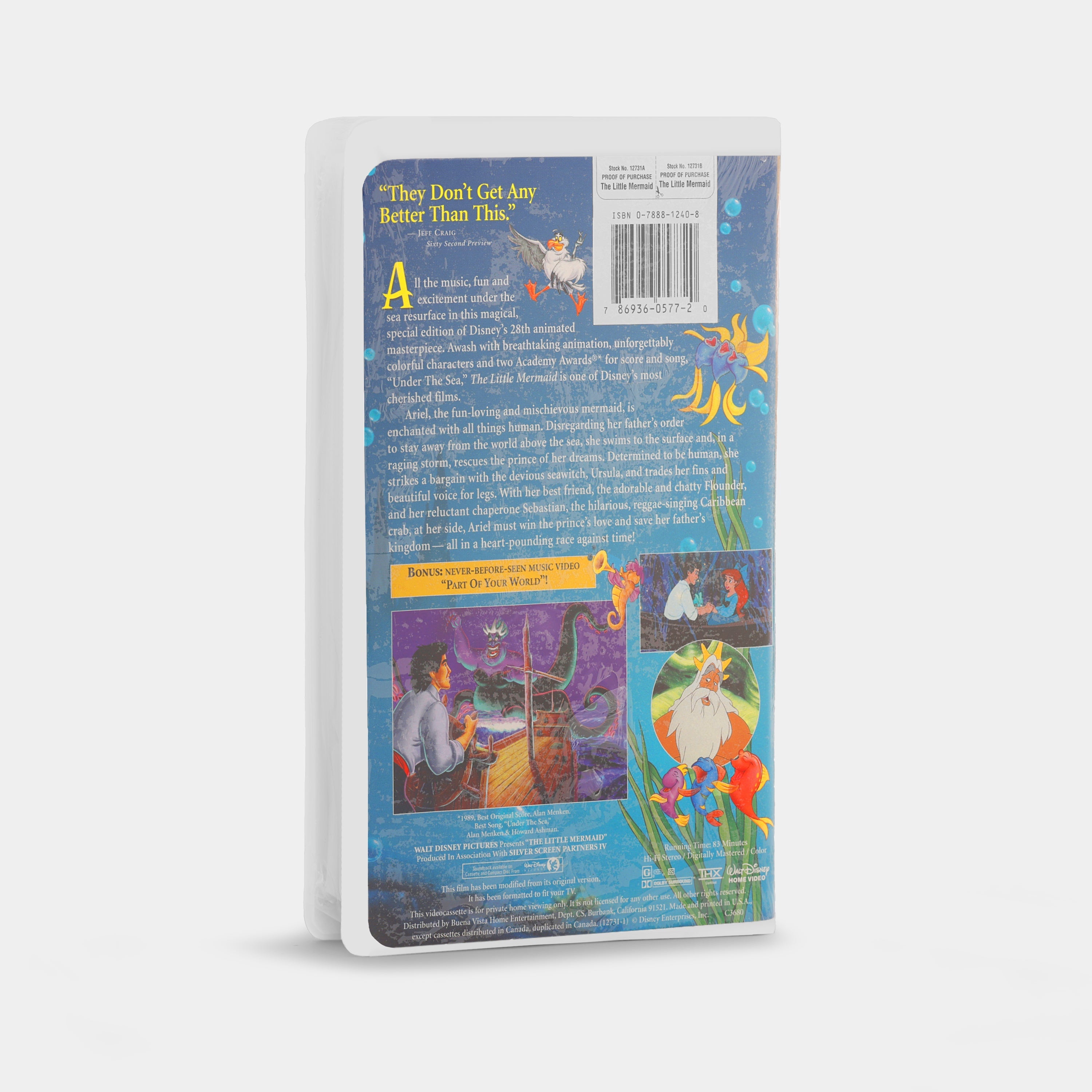 The Little Mermaid (Sealed) VHS Tape