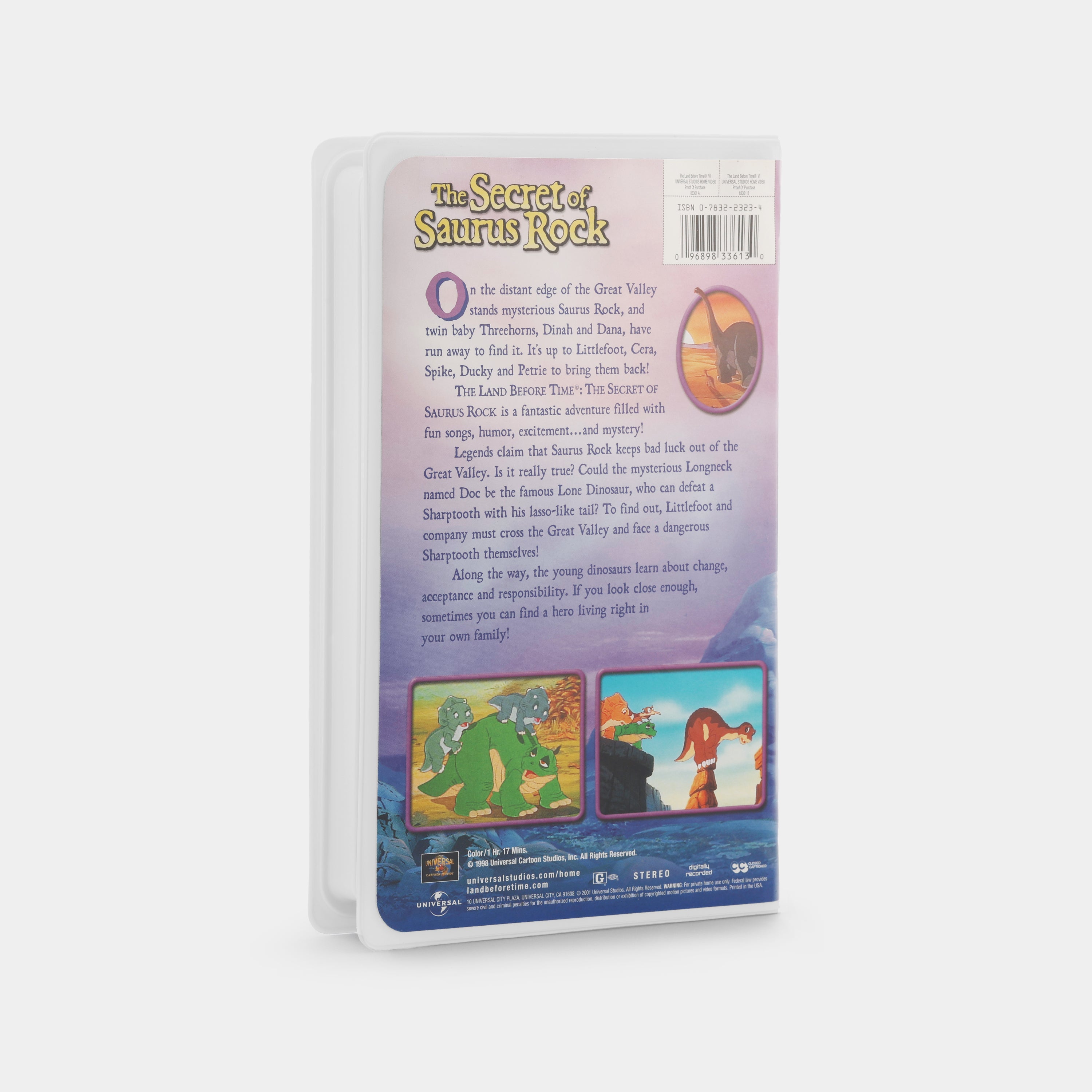 The Land Before Time VI: The Secret of Saurus Rock VHS Tape