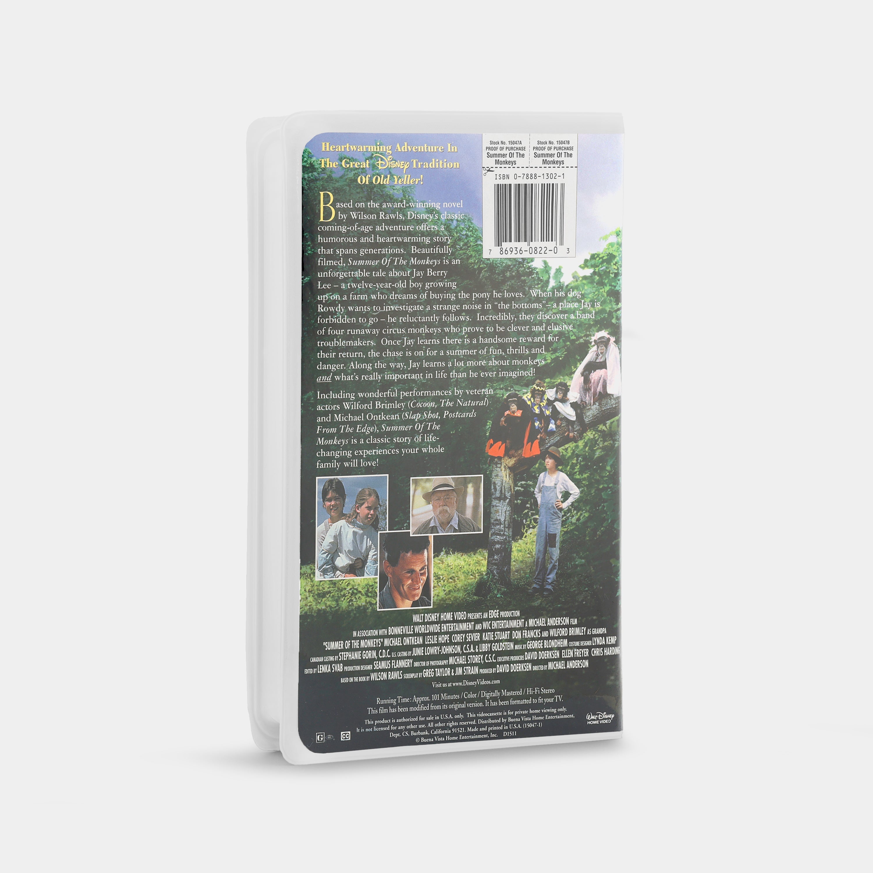 Summer of the Monkeys VHS Tape