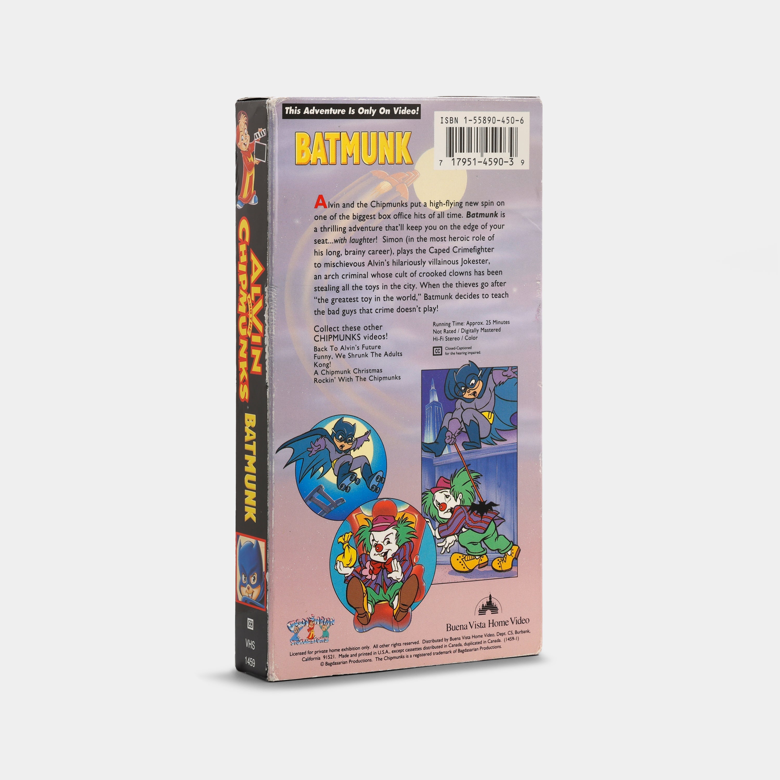Alvin & The Chipmunks Go to the Movies: BatMunk VHS Tape