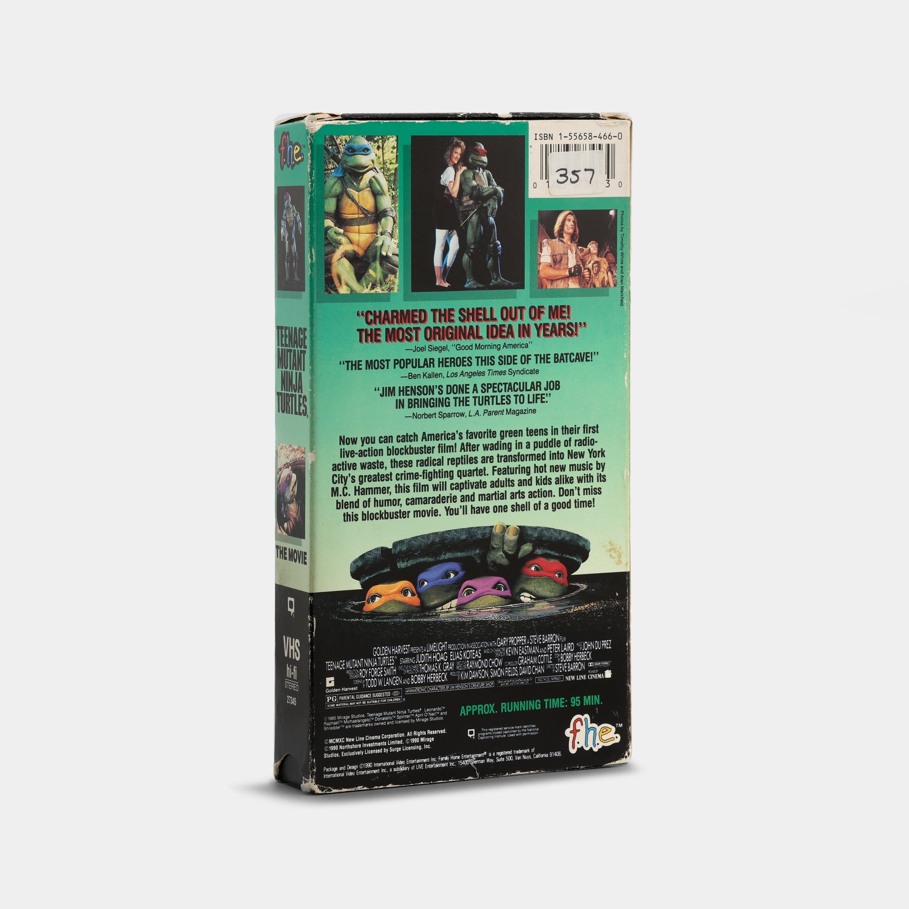 Teenage Mutant Ninja Turtles VHS Tape