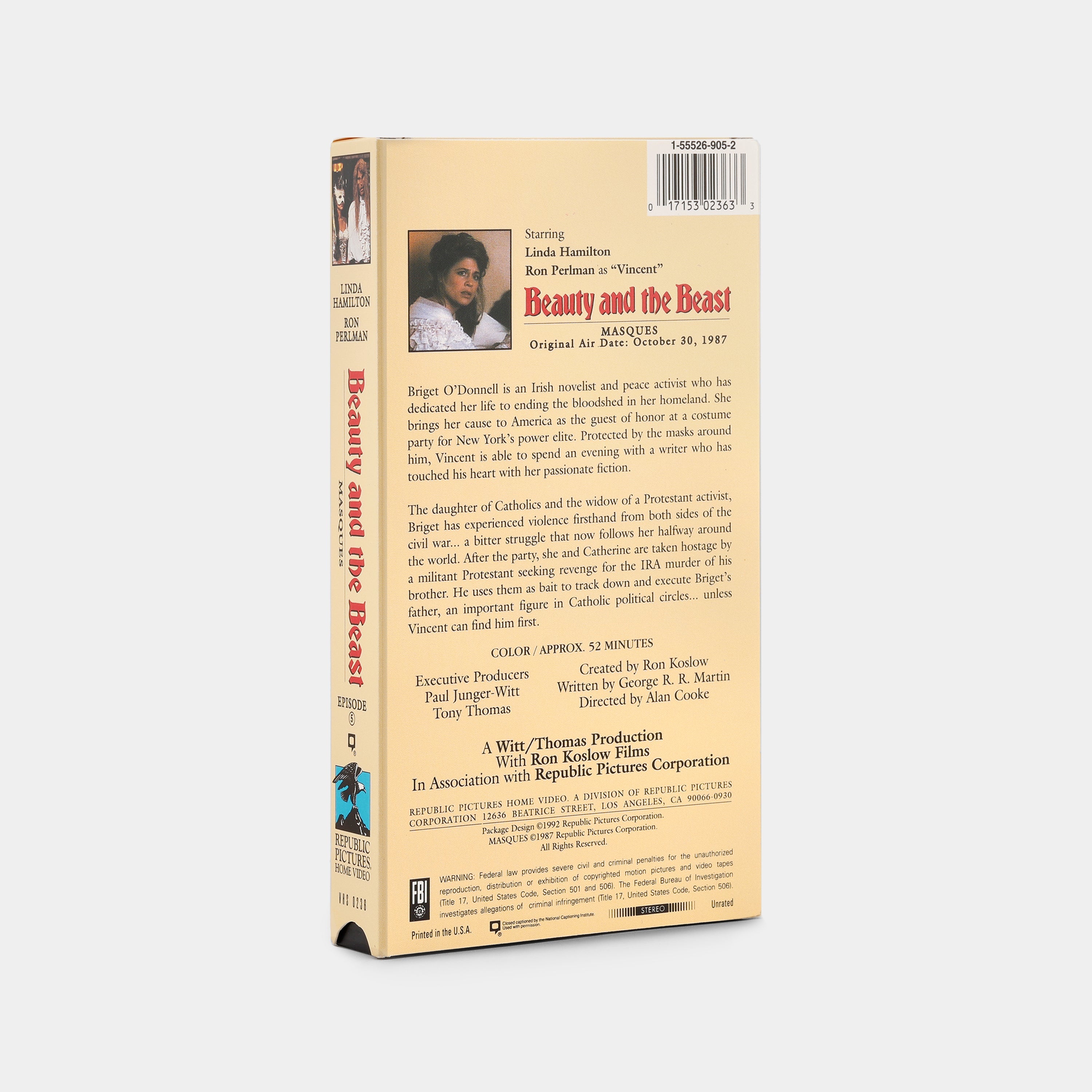 Beauty and the Beast: “Masques” VHS Tape