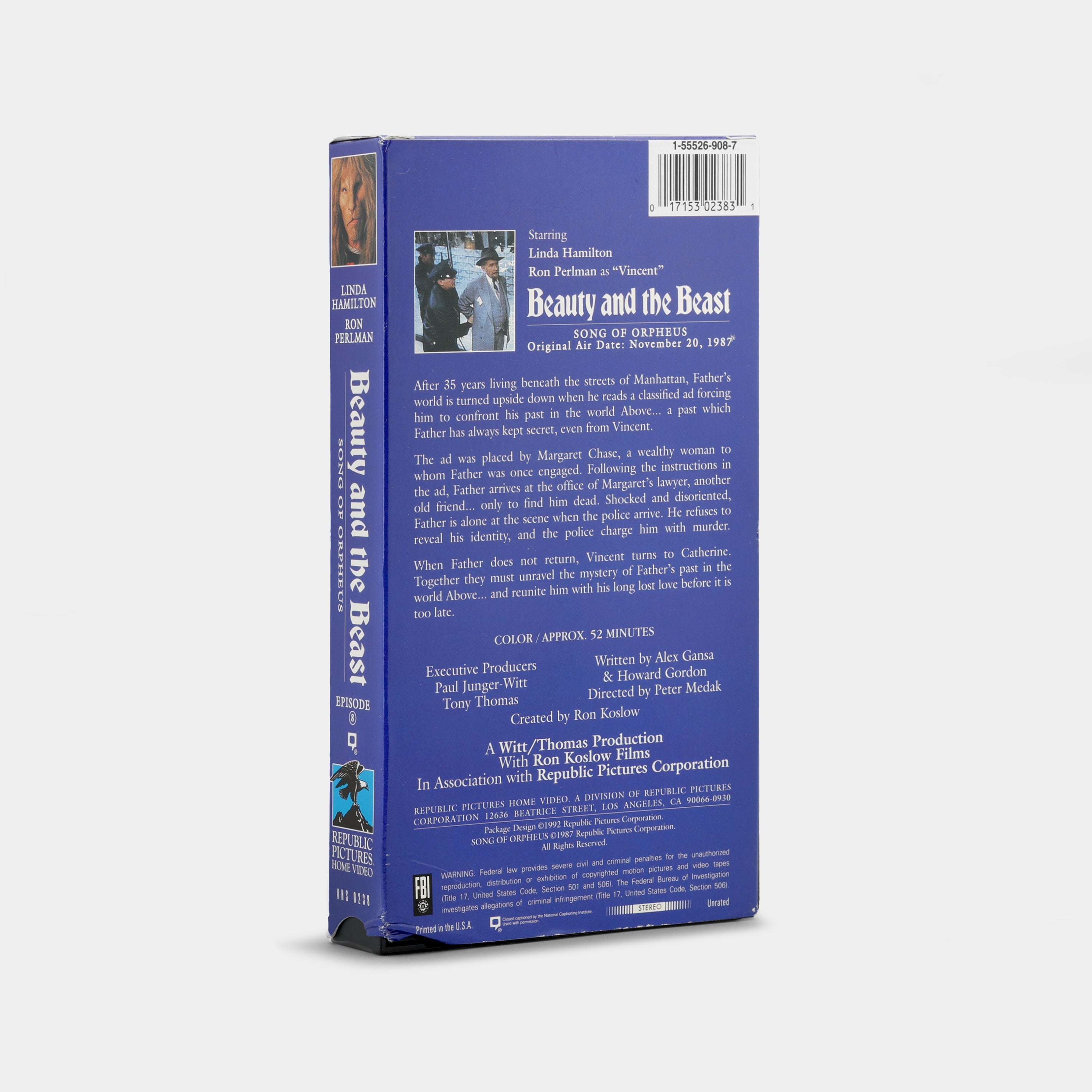 Beauty and the Beast: “Song of Orpheus” VHS Tape