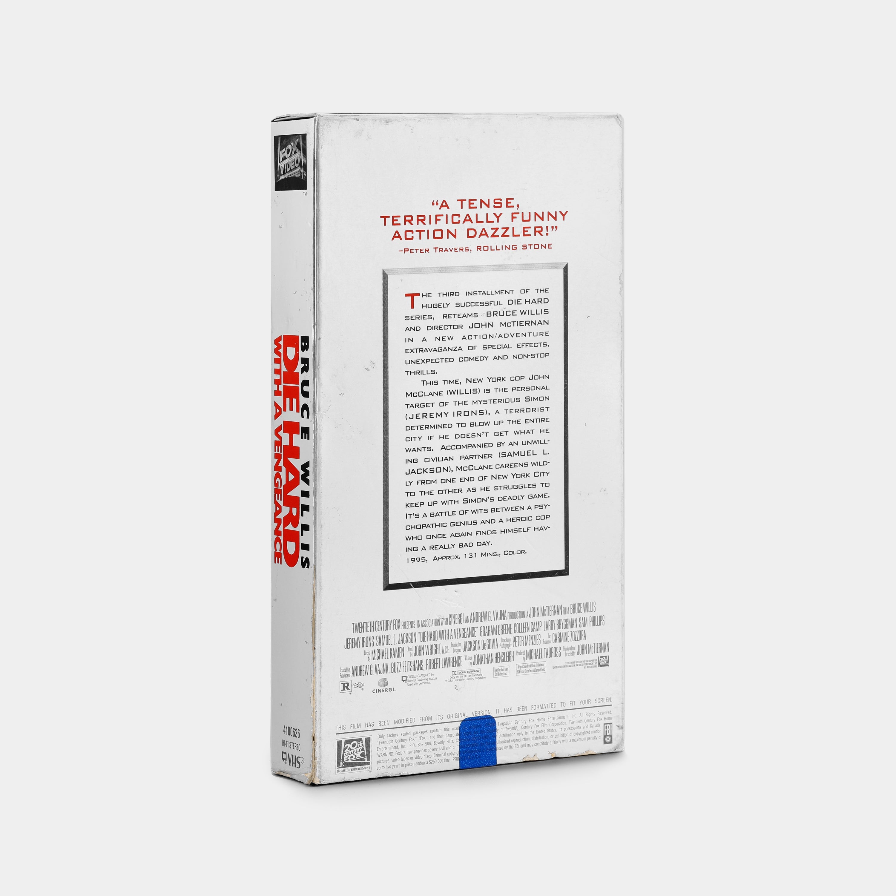 Die Hard with a Vengeance VHS Tape