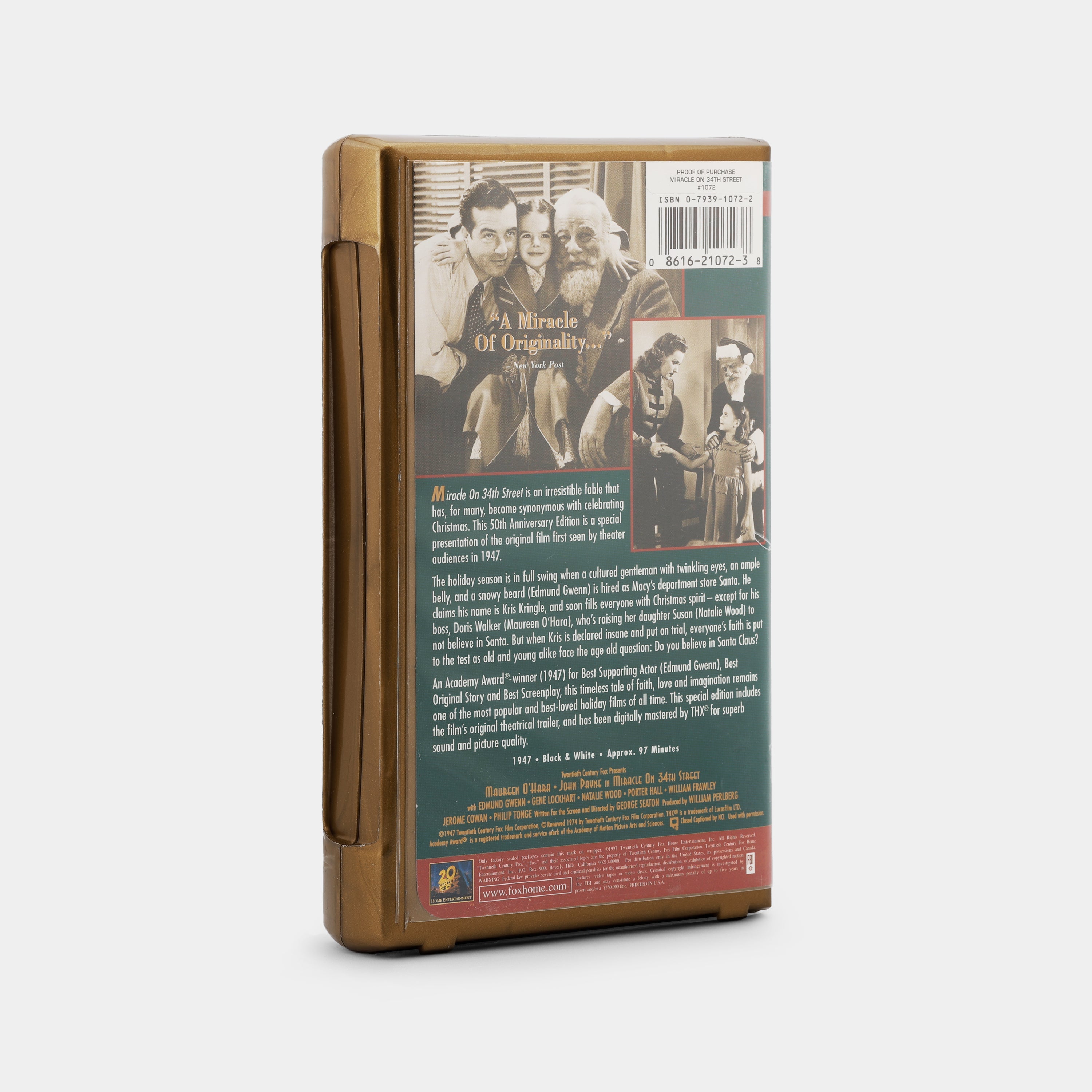 Miracle on 34th Street VHS Tape