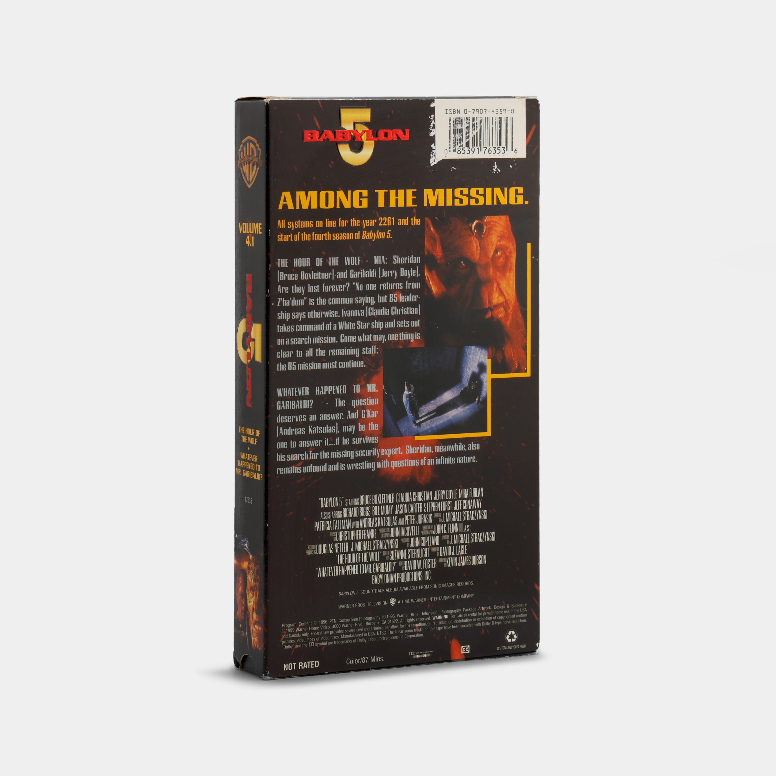 Babylon 5 Season 4: The Hour Of The Wolf / Whatever Happened To Mr. Garibaldi? VHS Tape