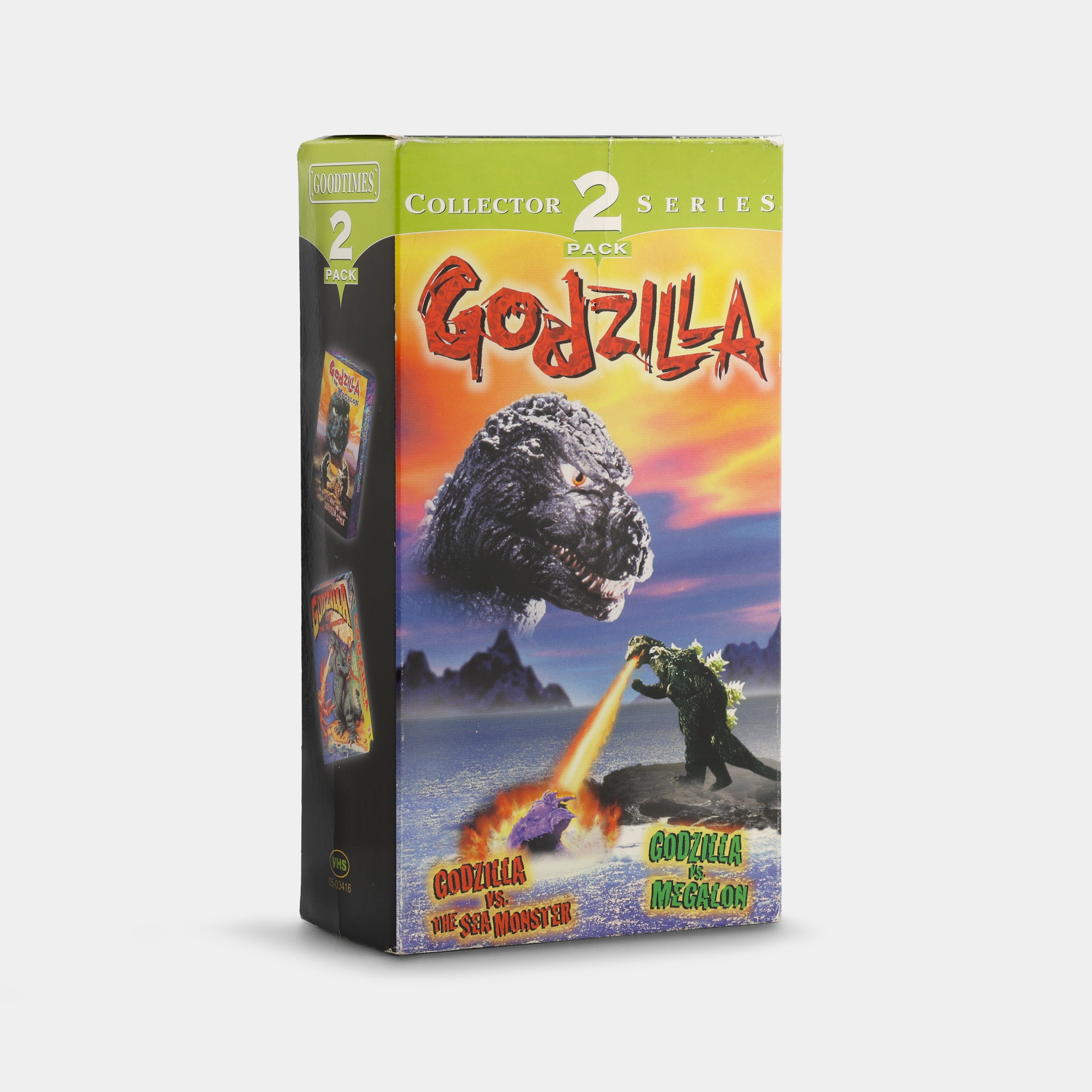 Godzilla Collector Series 2-Pack: Godzilla vs. Megalon and Godzilla vs. the Sea Monster VHS Tape Set