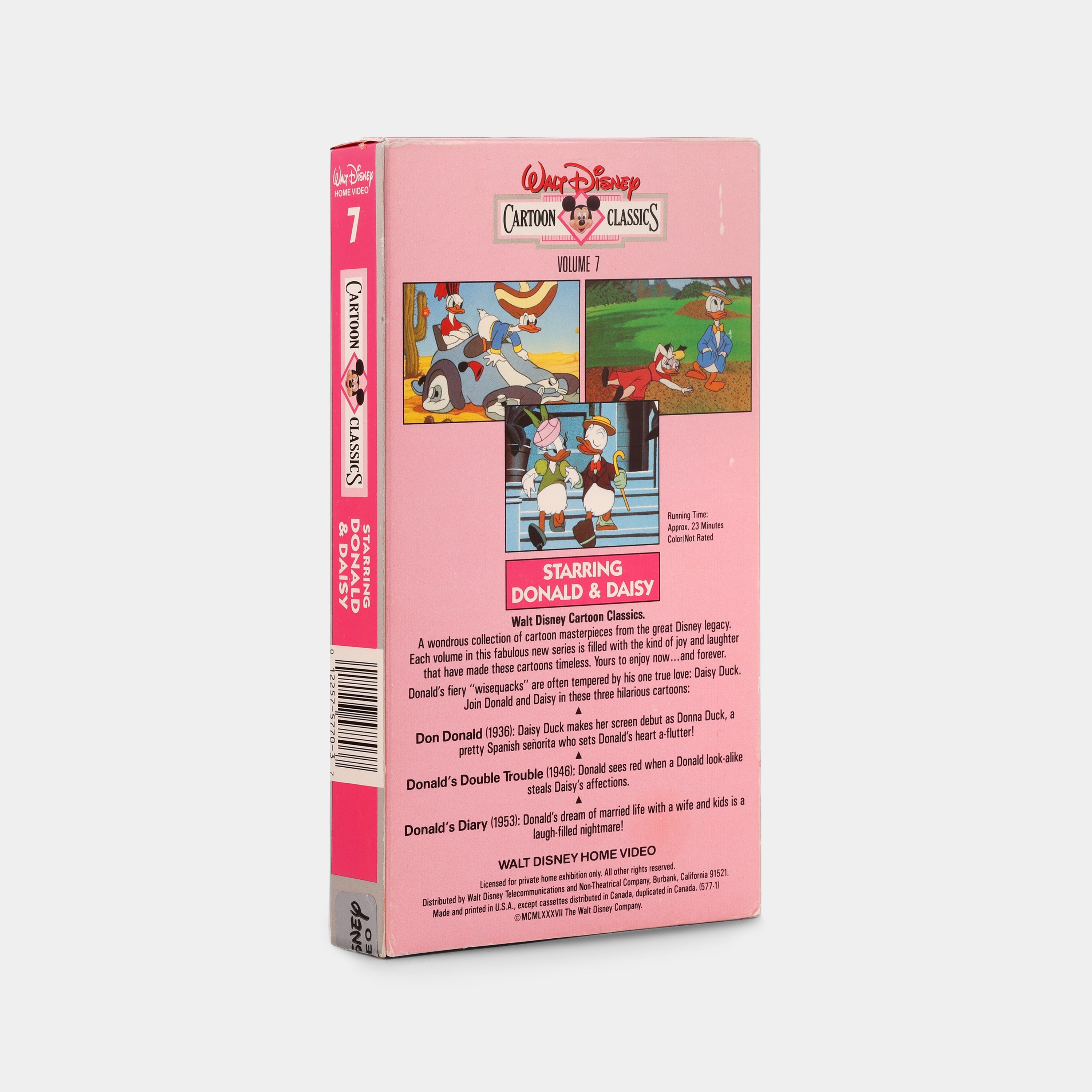 Walt Disney Cartoon Classics: Volume 7 – Starring Donald & Daisy VHS Tape
