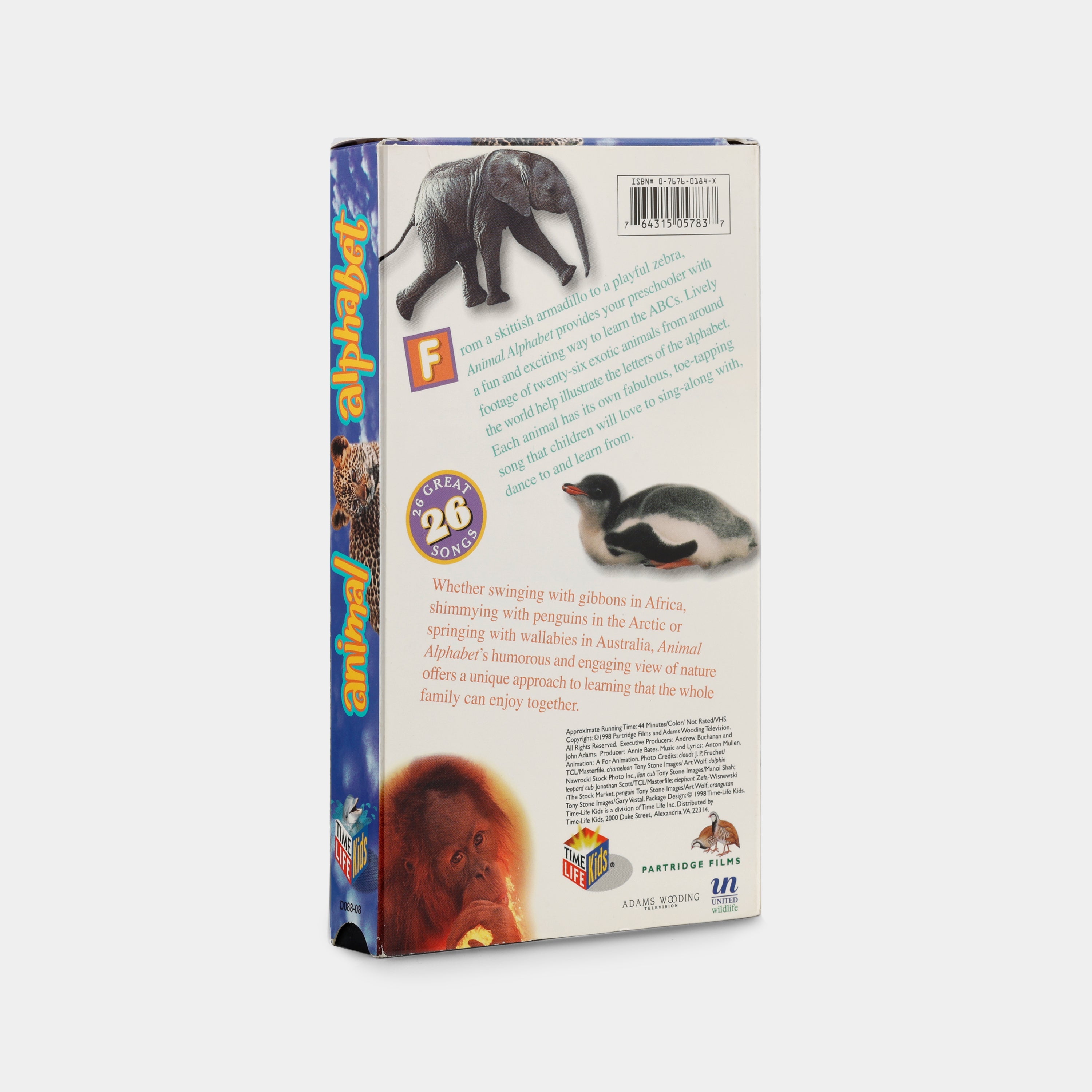 Animal Alphabet VHS Tape