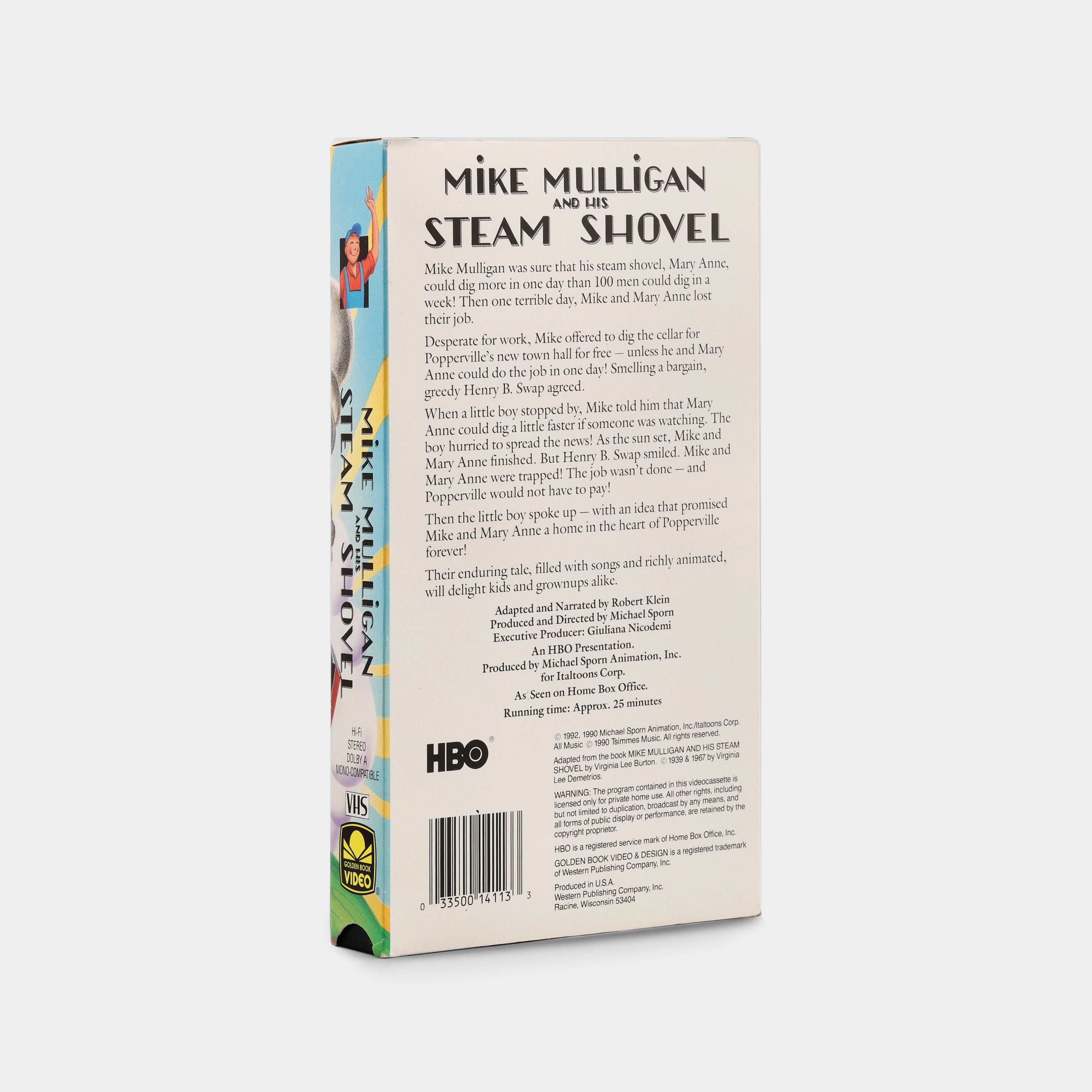 Mike Mulligan and His Steam Shovel VHS Tape