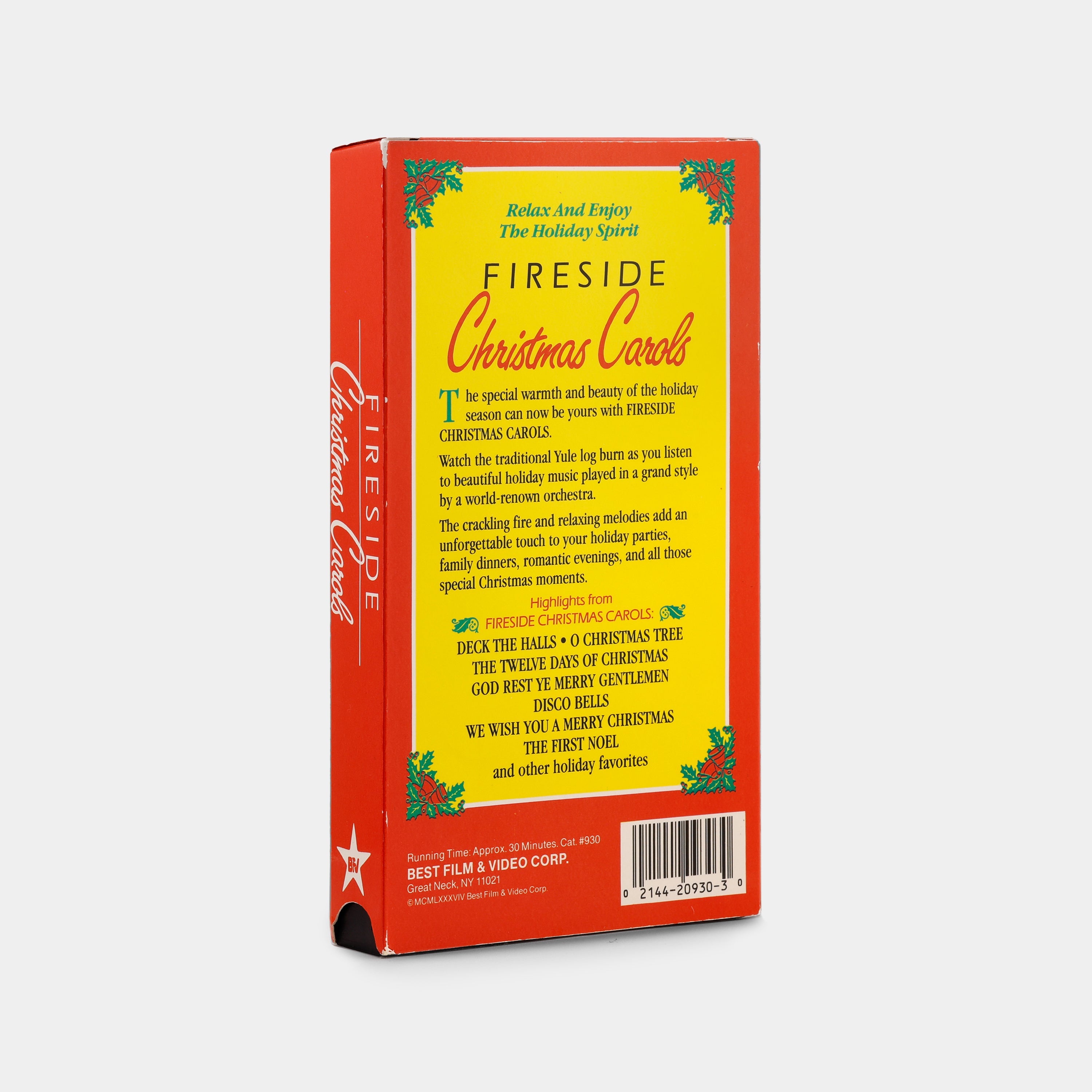 Fireside Christmas Carols VHS Tape