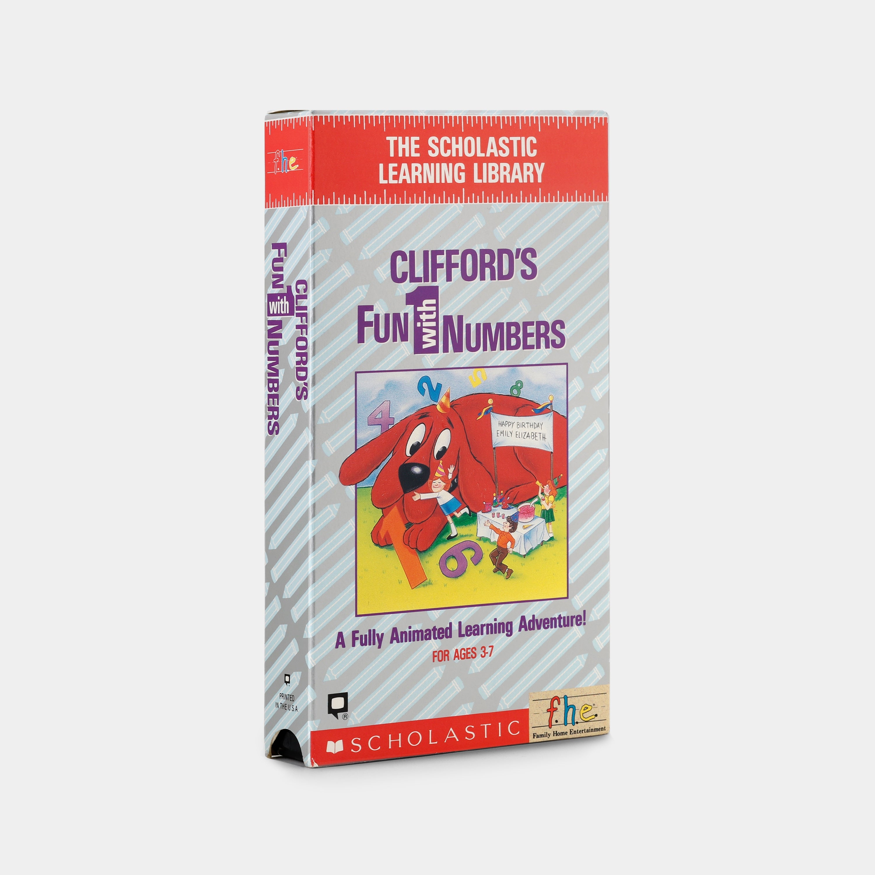 Clifford’s Fun With Numbers VHS Tape