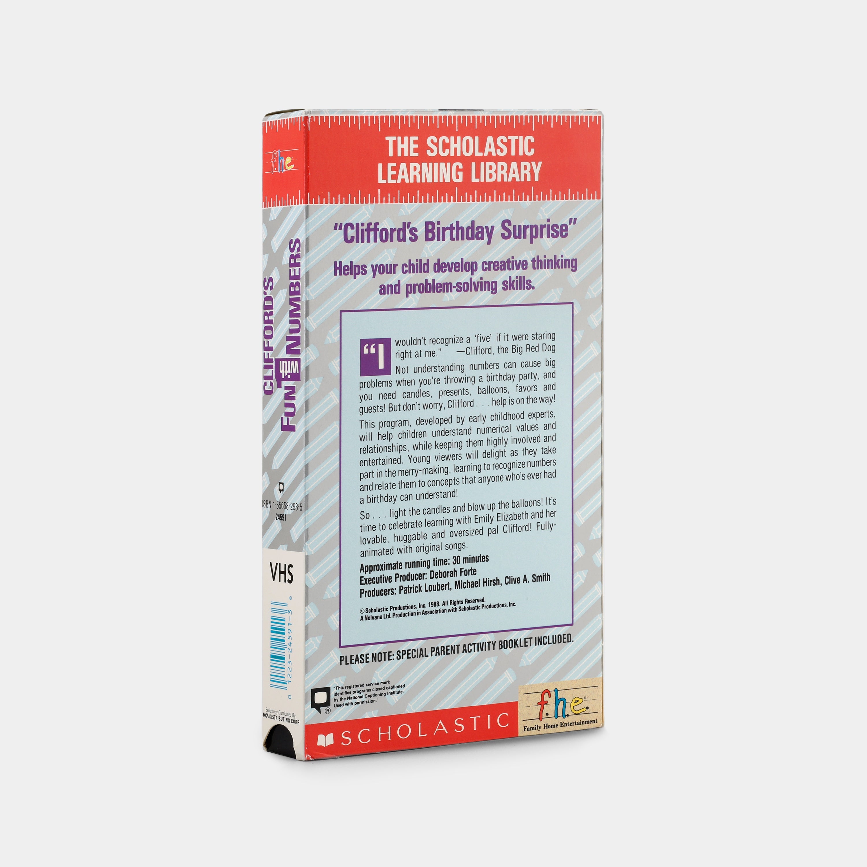 Clifford’s Fun With Numbers VHS Tape