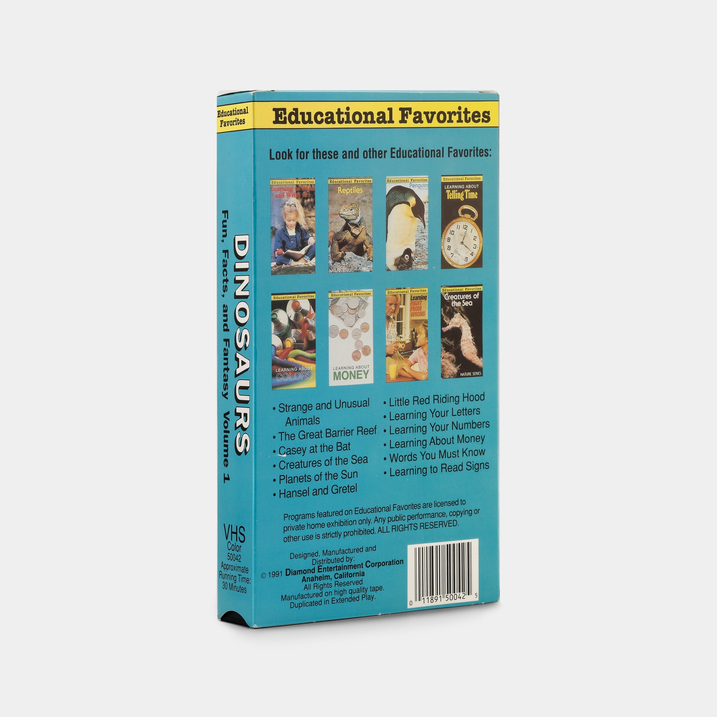 Dinosaurs: Fun, Facts, and Fantasy Volume 1 VHS Tape