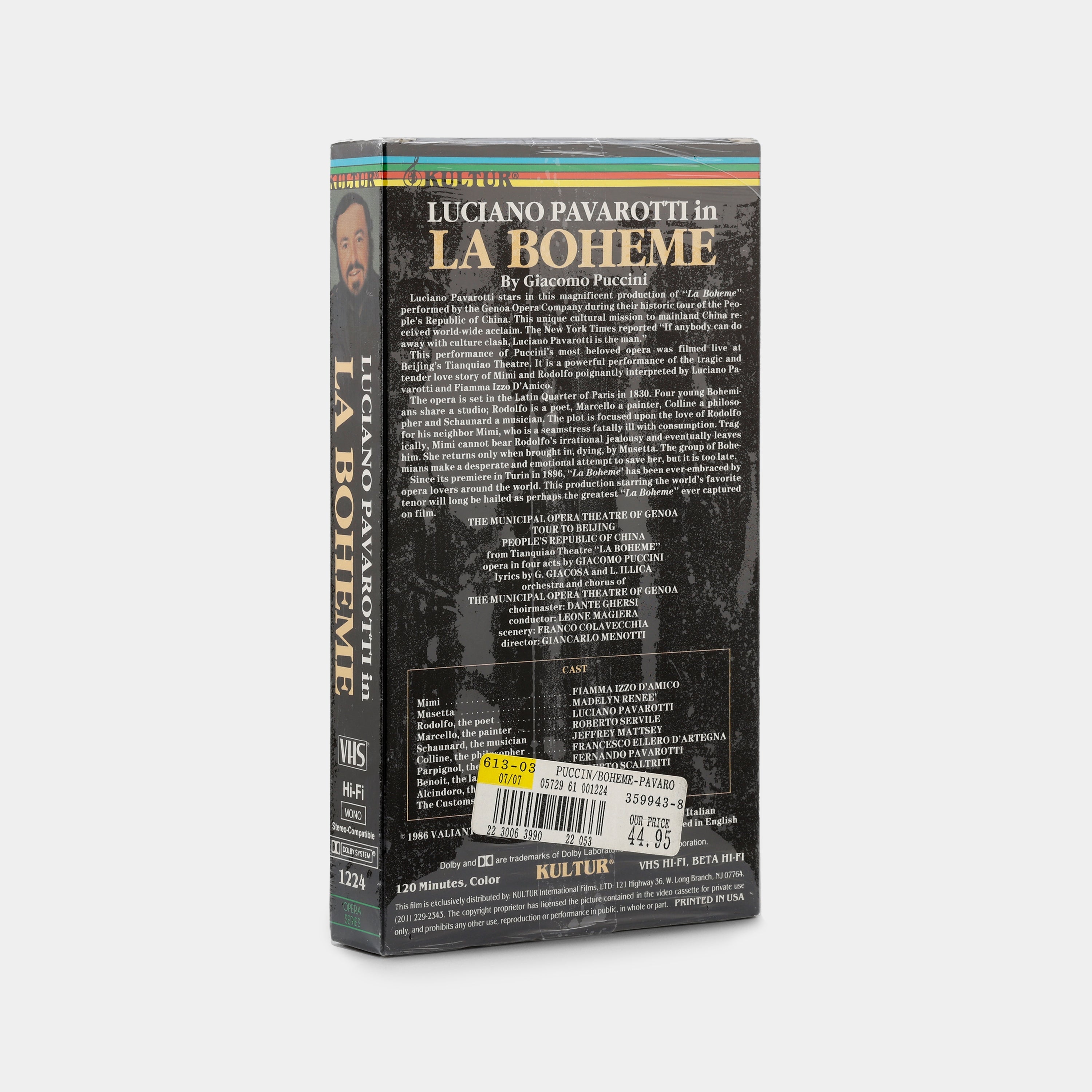 La Bohème (Sealed) VHS Tape