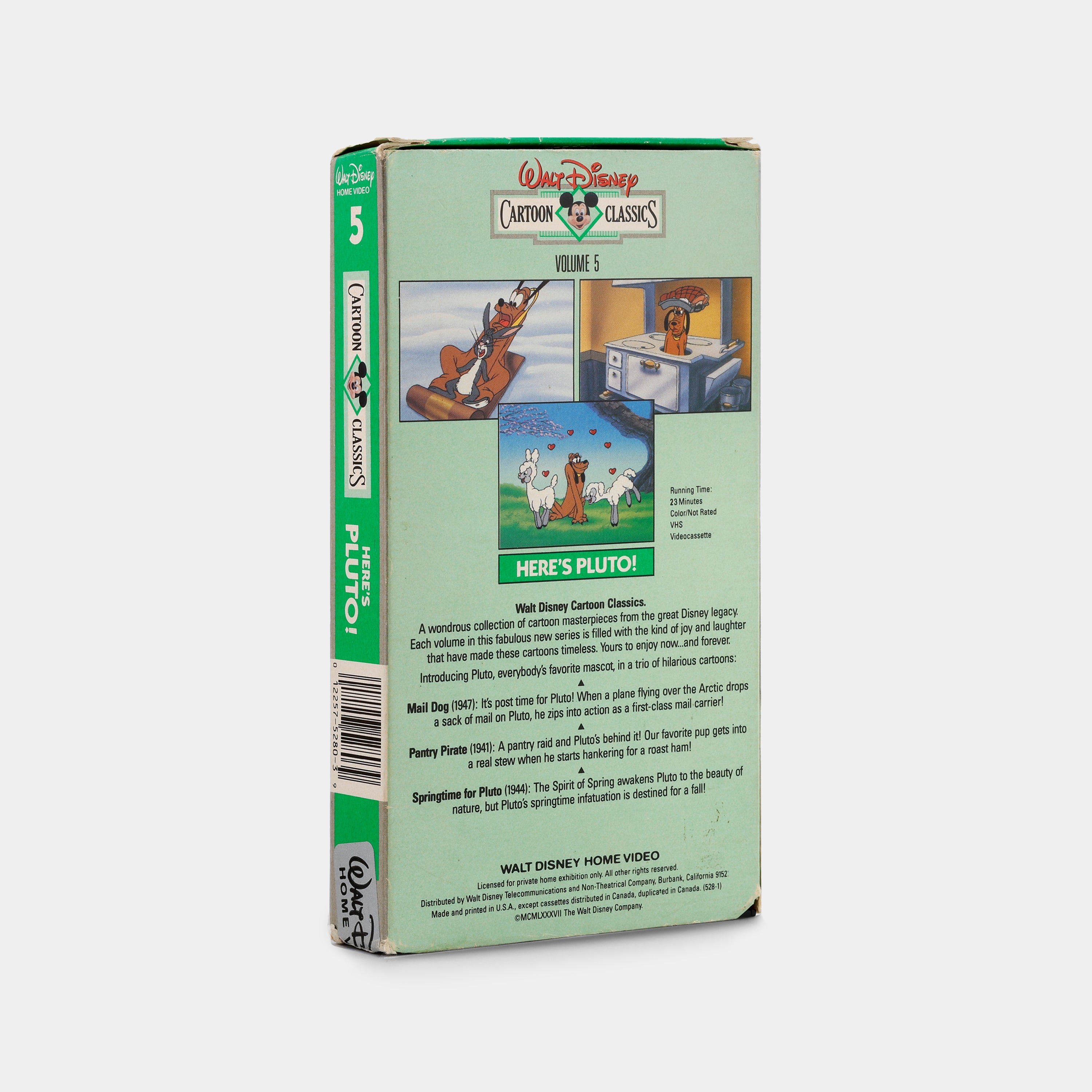 Cartoon Classics: Here’s Pluto! VHS Tape